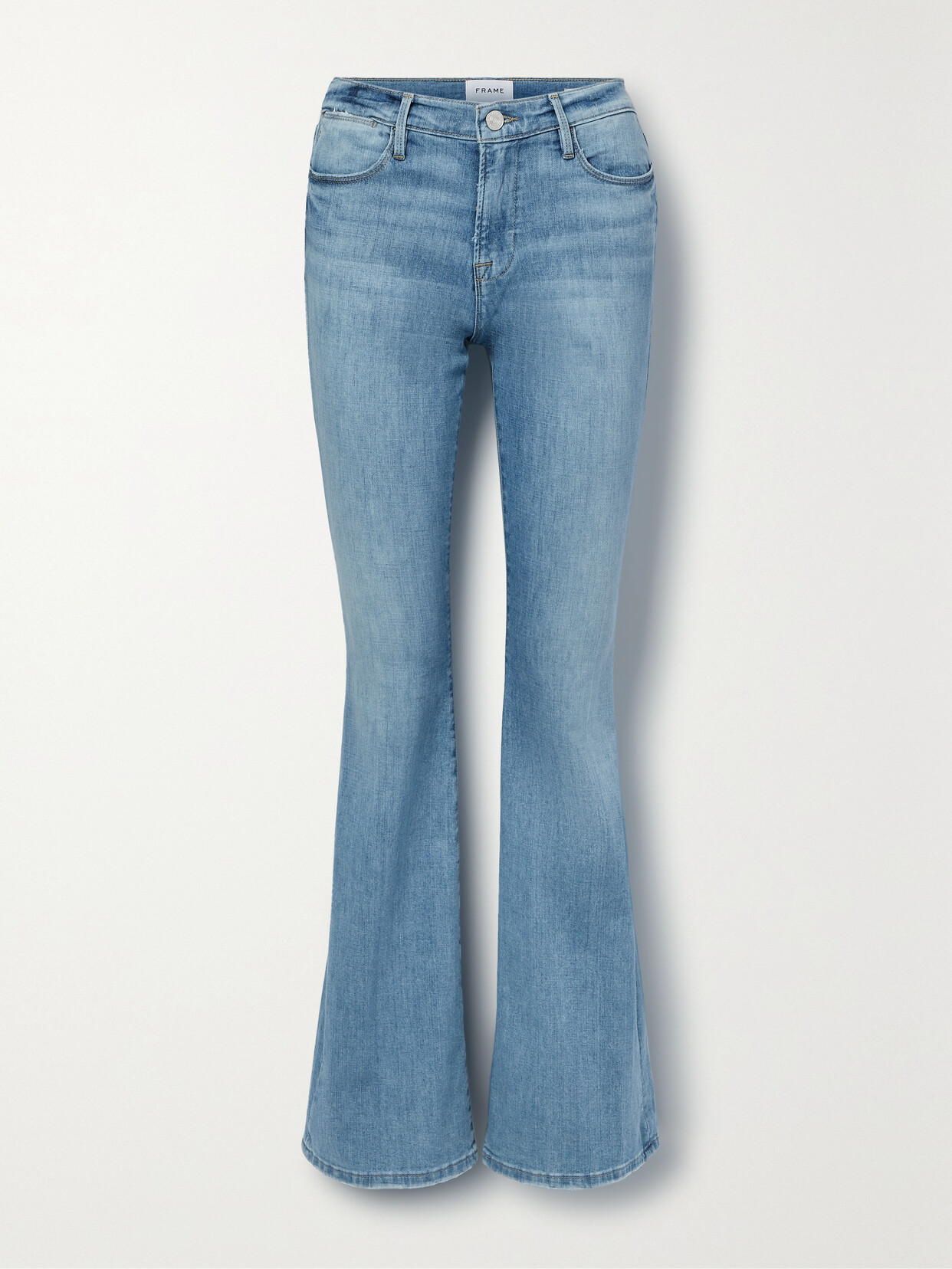 Frame Le High Flare High-rise Flared Jeans In Blue