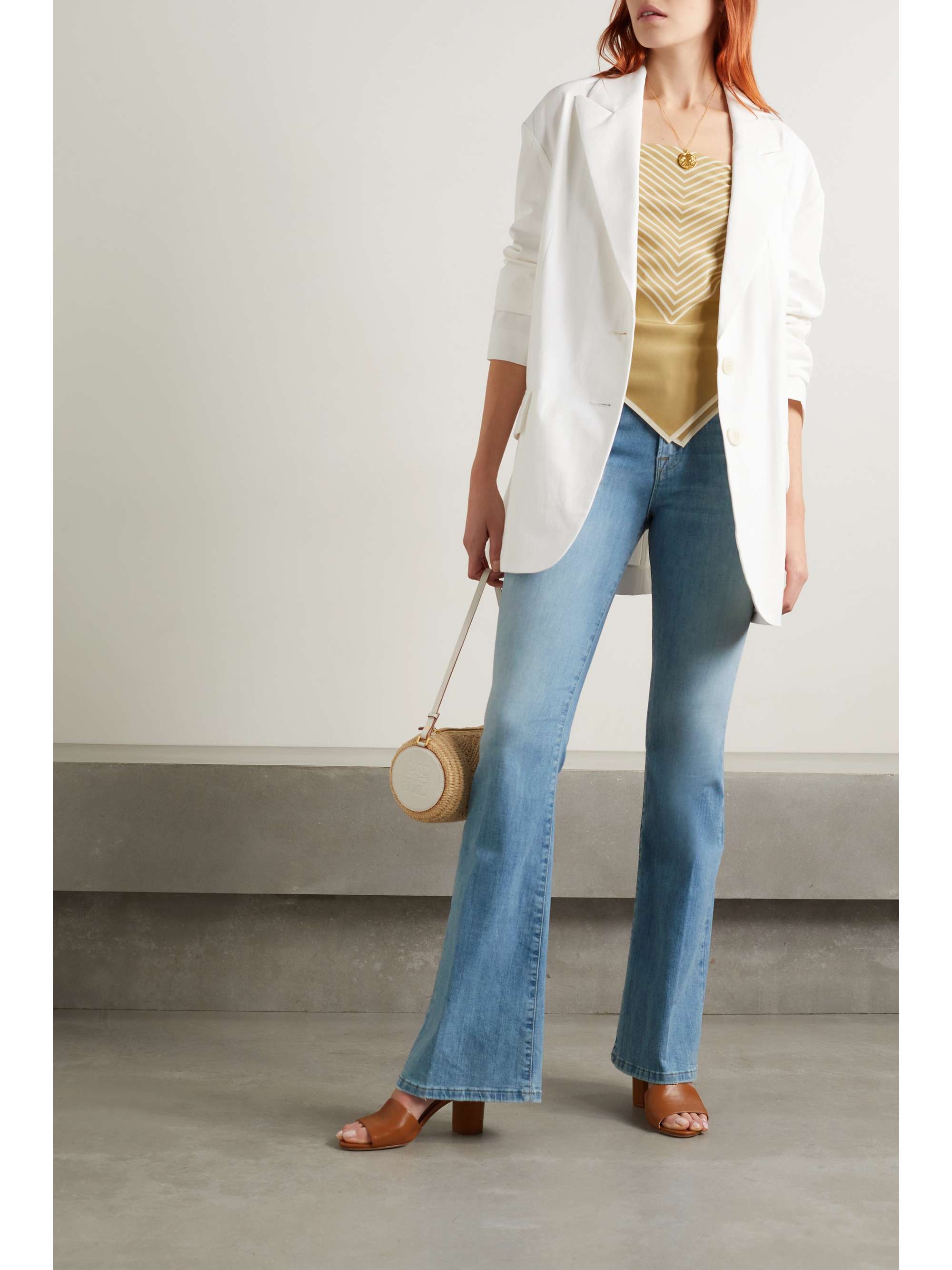 FRAME Le High Flare high-rise jeans