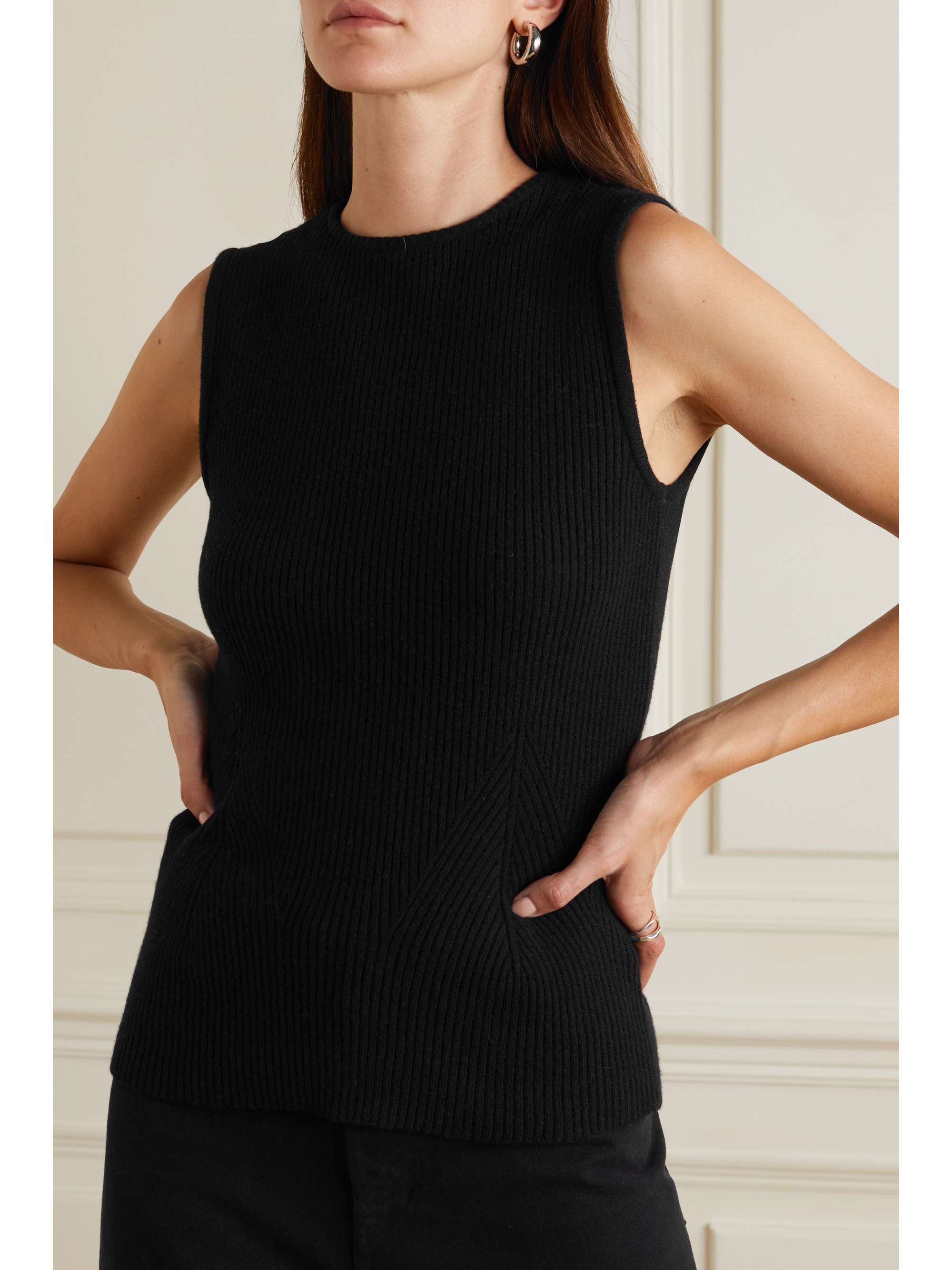 ENVELOPE1976 Frieze convertible ribbed cashmere and wool-blend sweater