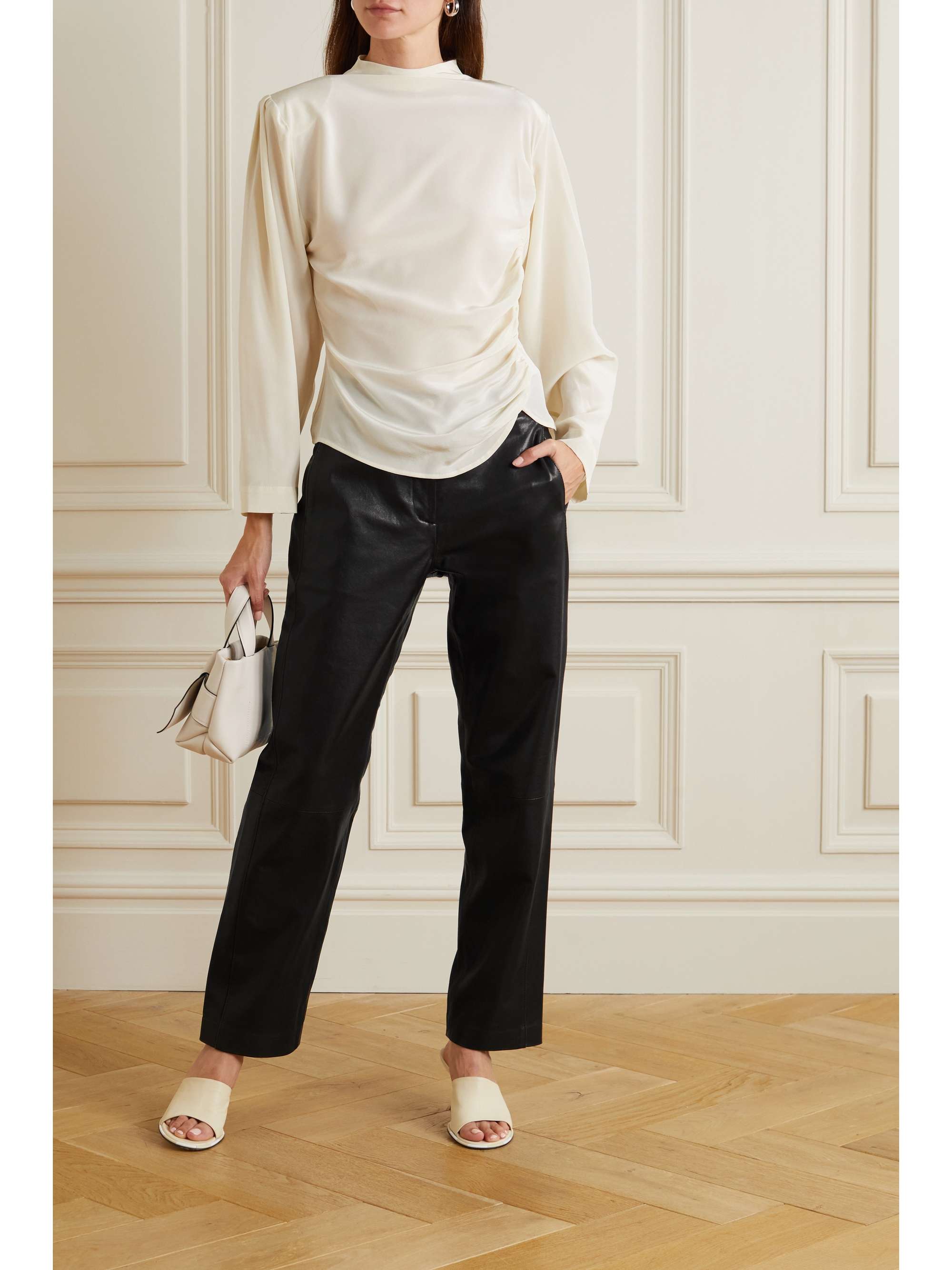 ENVELOPE1976 Andorra paneled leather pants