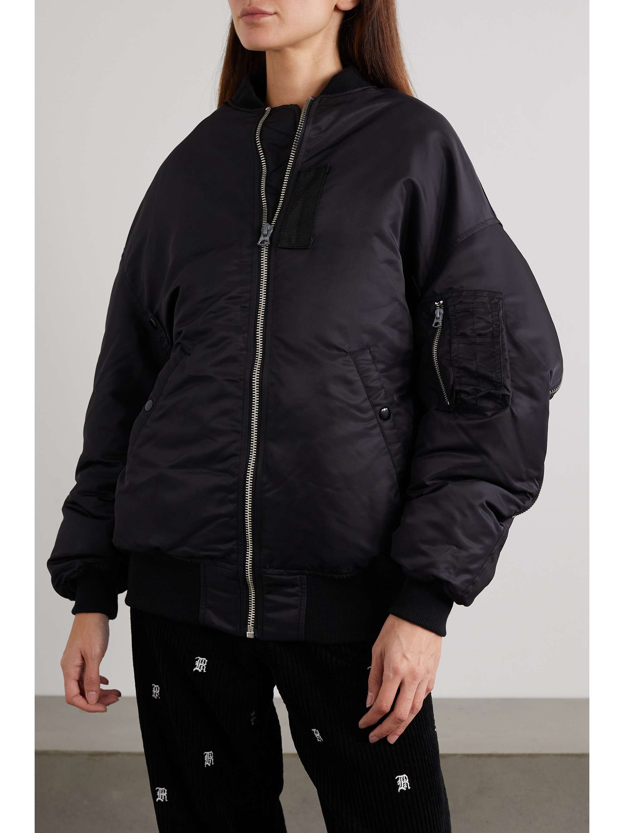 R13 Oversized padded shell down bomber jacket NETAPORTER