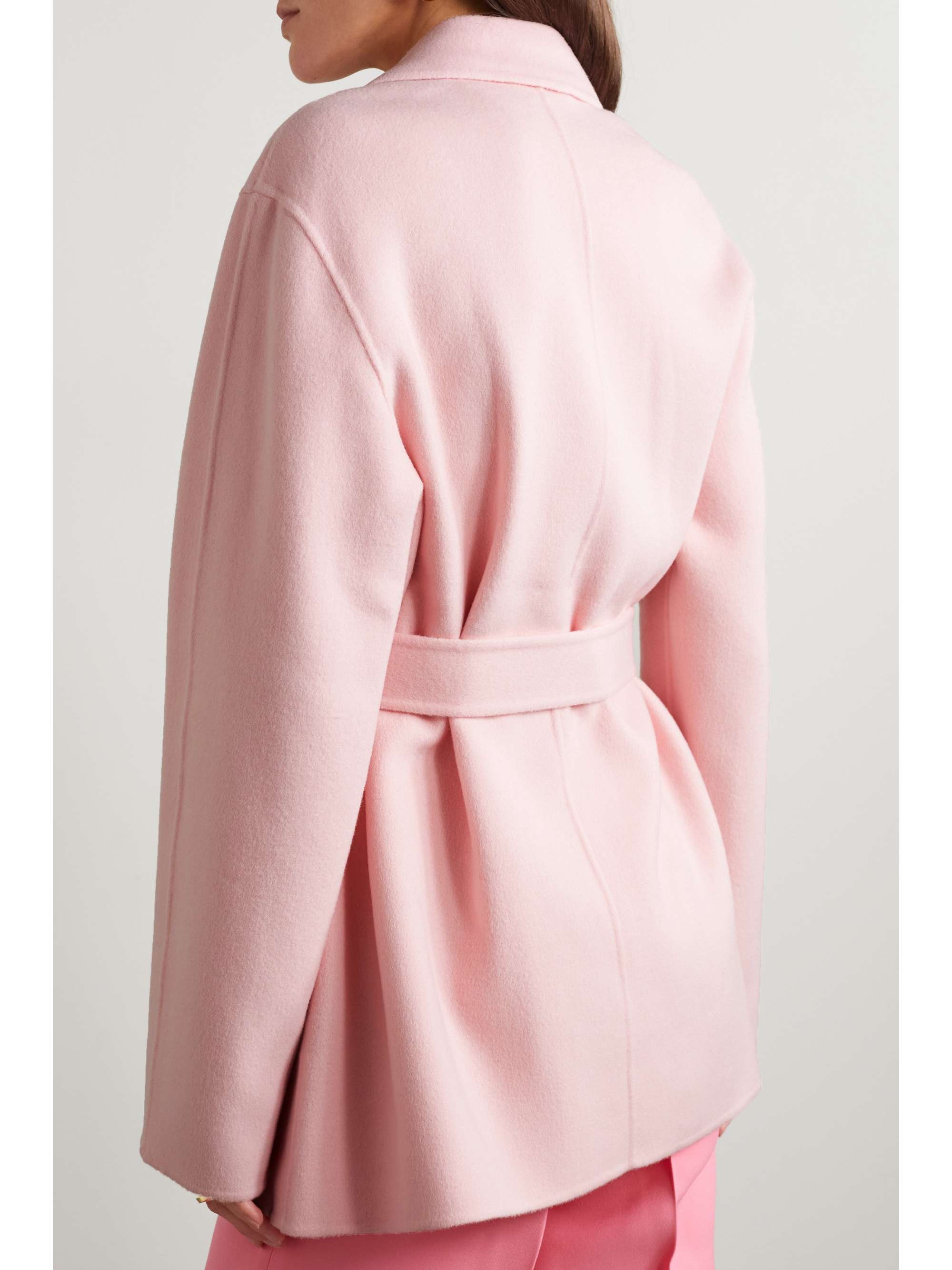 Cenda belted wool and cashmere-blend coat Cenda belted wool and cashmere-blend coat