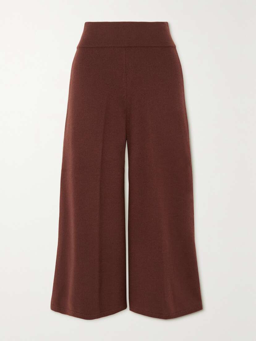 Joseph Wool Cropped Wide-leg Pants