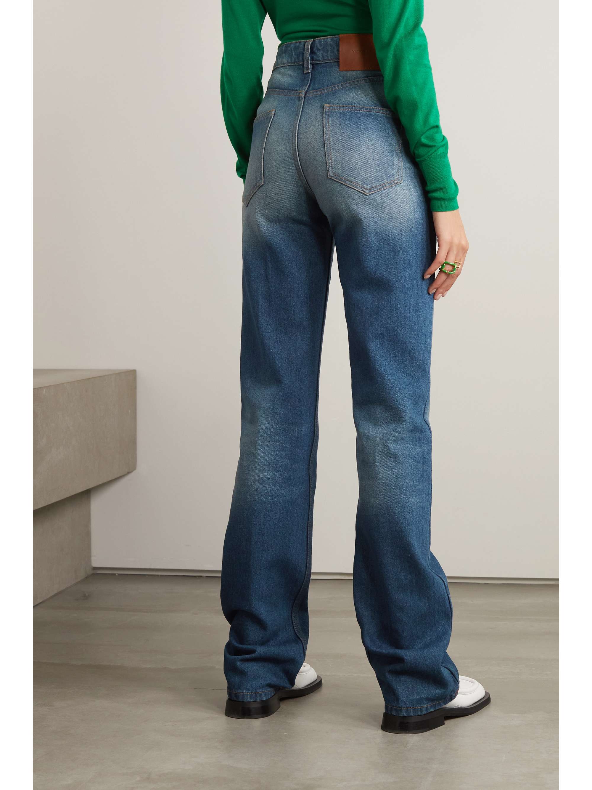 VICTORIA BECKHAM Julia high-rise straight-leg jeans
