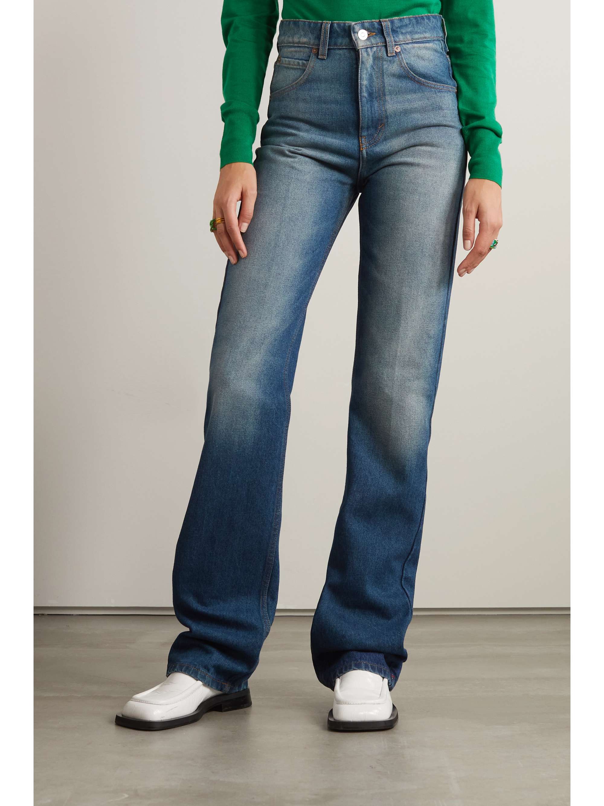 VICTORIA BECKHAM Julia high-rise straight-leg jeans