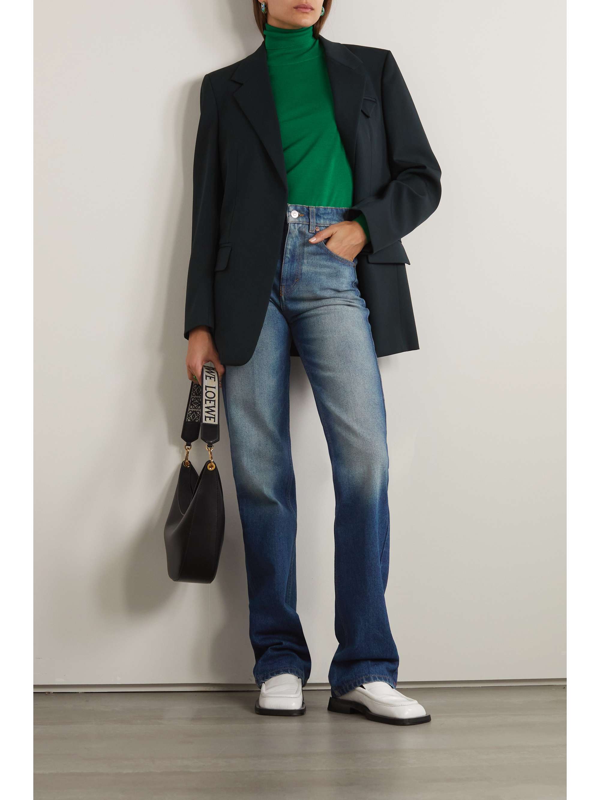 VICTORIA BECKHAM Julia high-rise straight-leg jeans