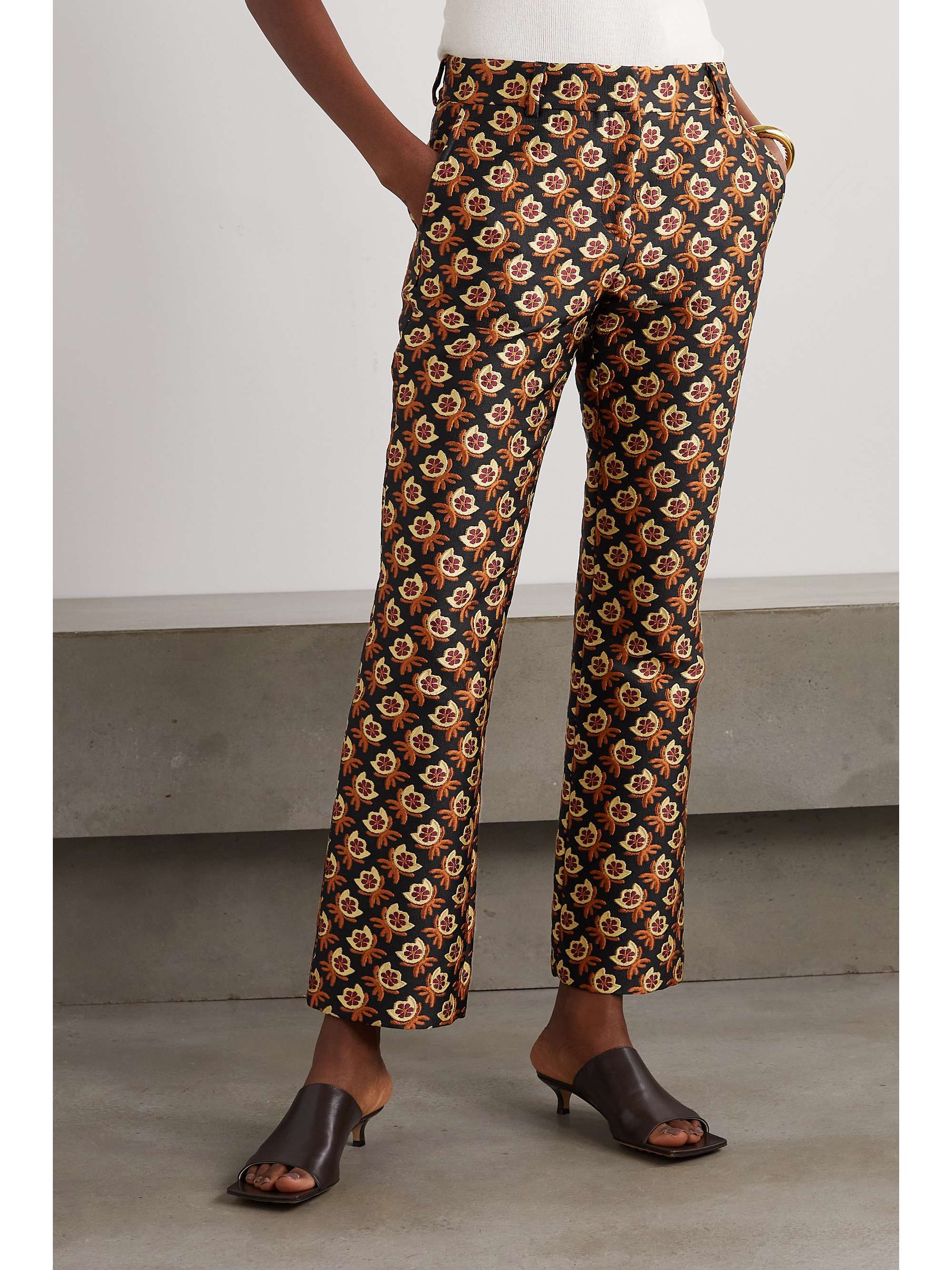LA DOUBLEJ 24/7 jacquard straight-leg pants