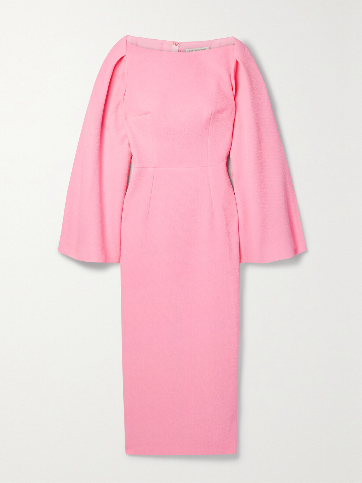 Emilia Wickstead Switzy Cape-effect Crepe Midi Dress