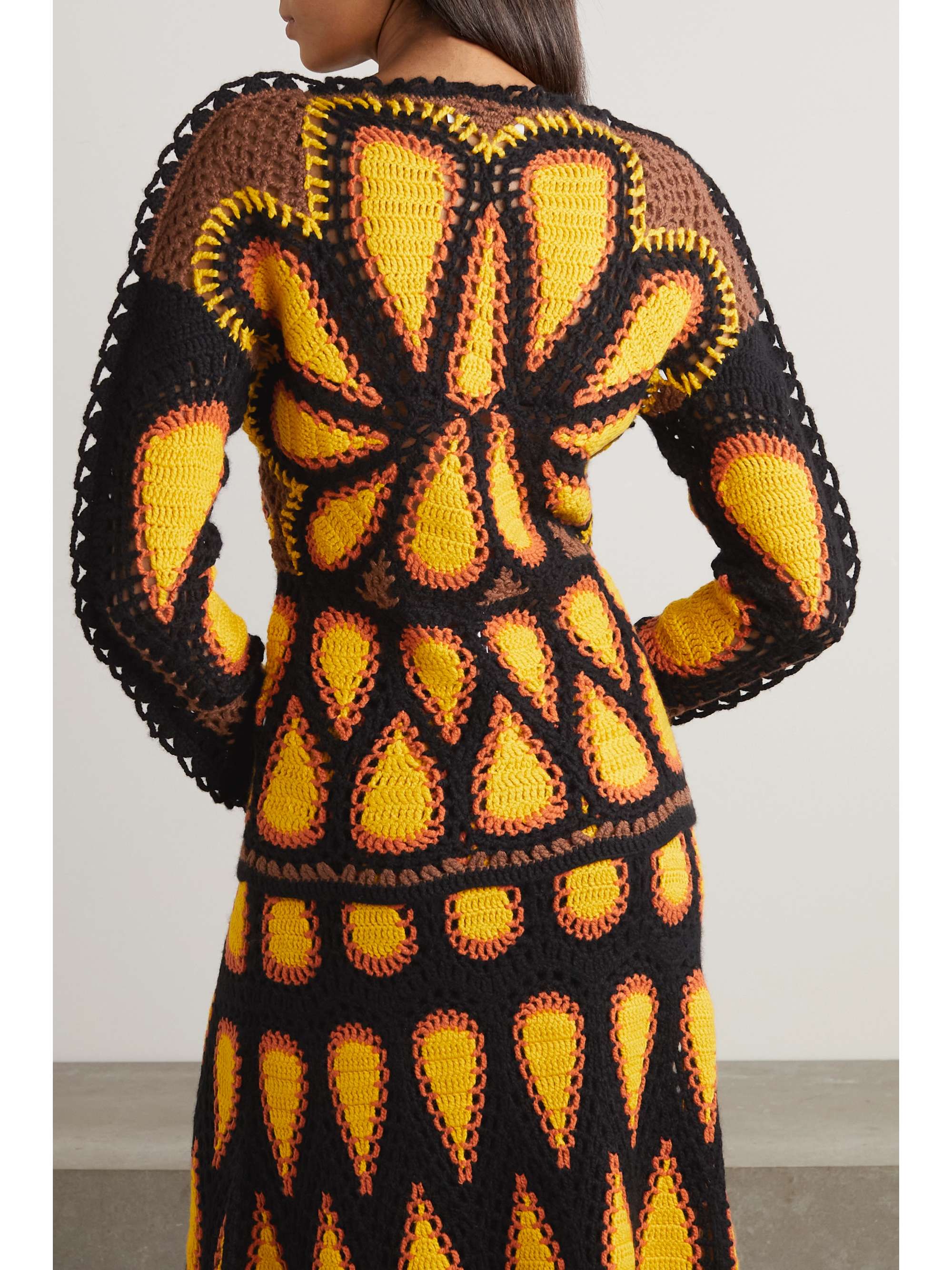GABRIELA HEARST Crochet-knit cashmere sweater