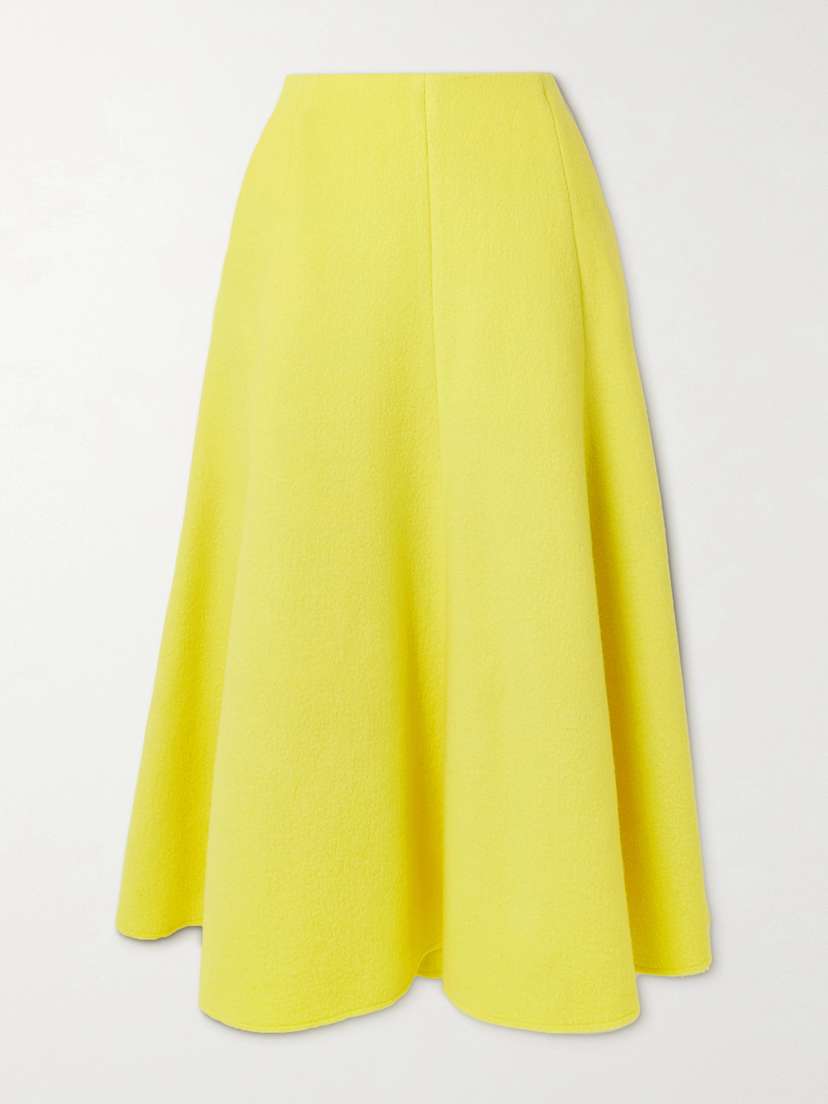 Gabriela Hearst Maureen Recycled-cashmere Midi Skirt