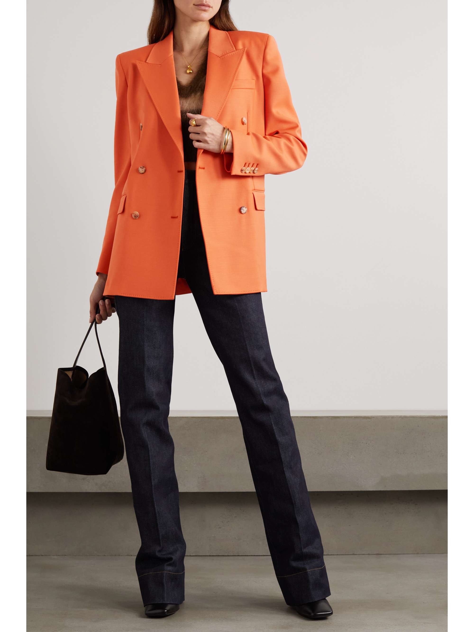GABRIELA HEARST Layne double-breasted stretch-wool blazer