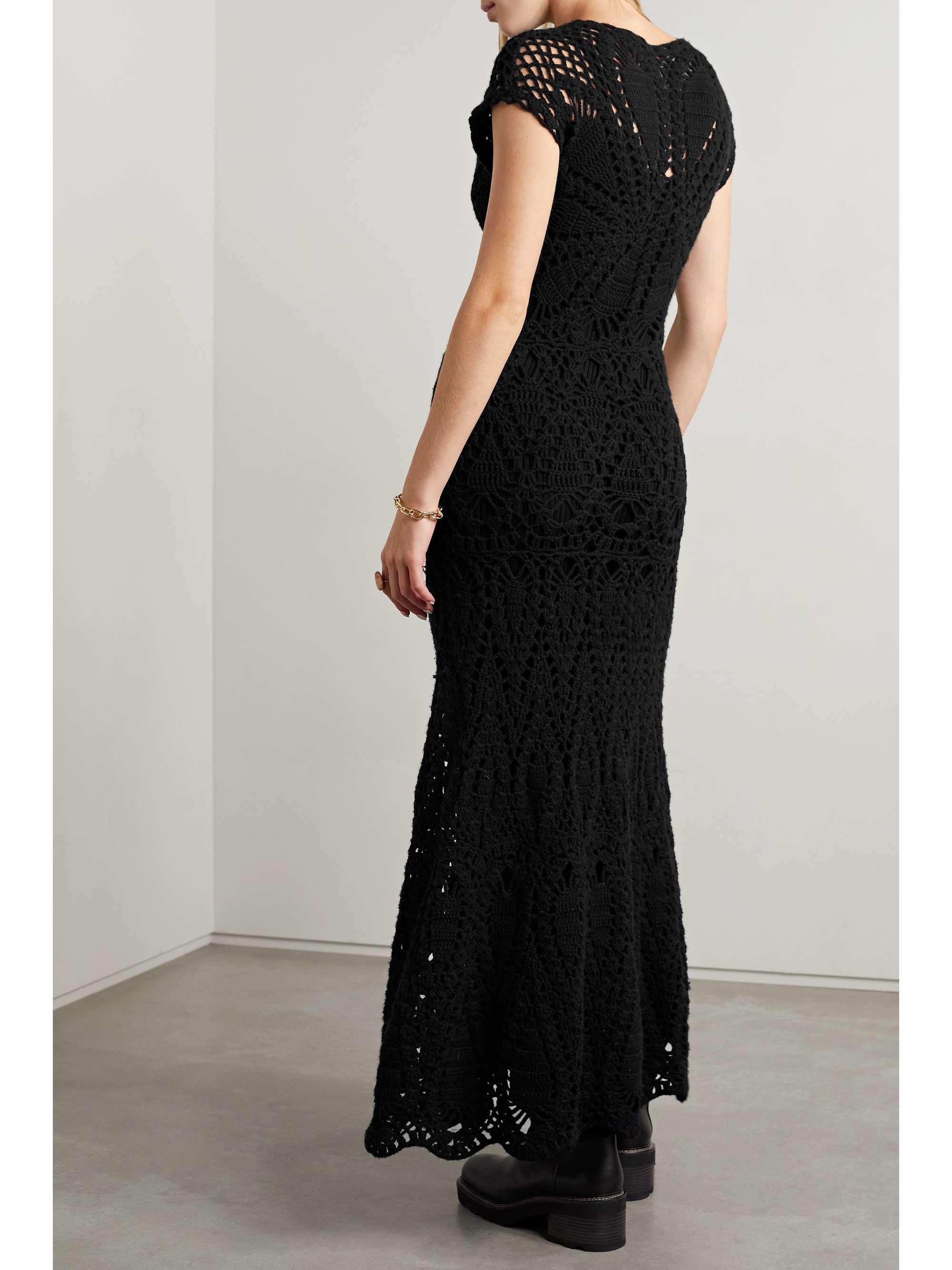 GABRIELA HEARST Aidy crocheted cashmere maxi dress