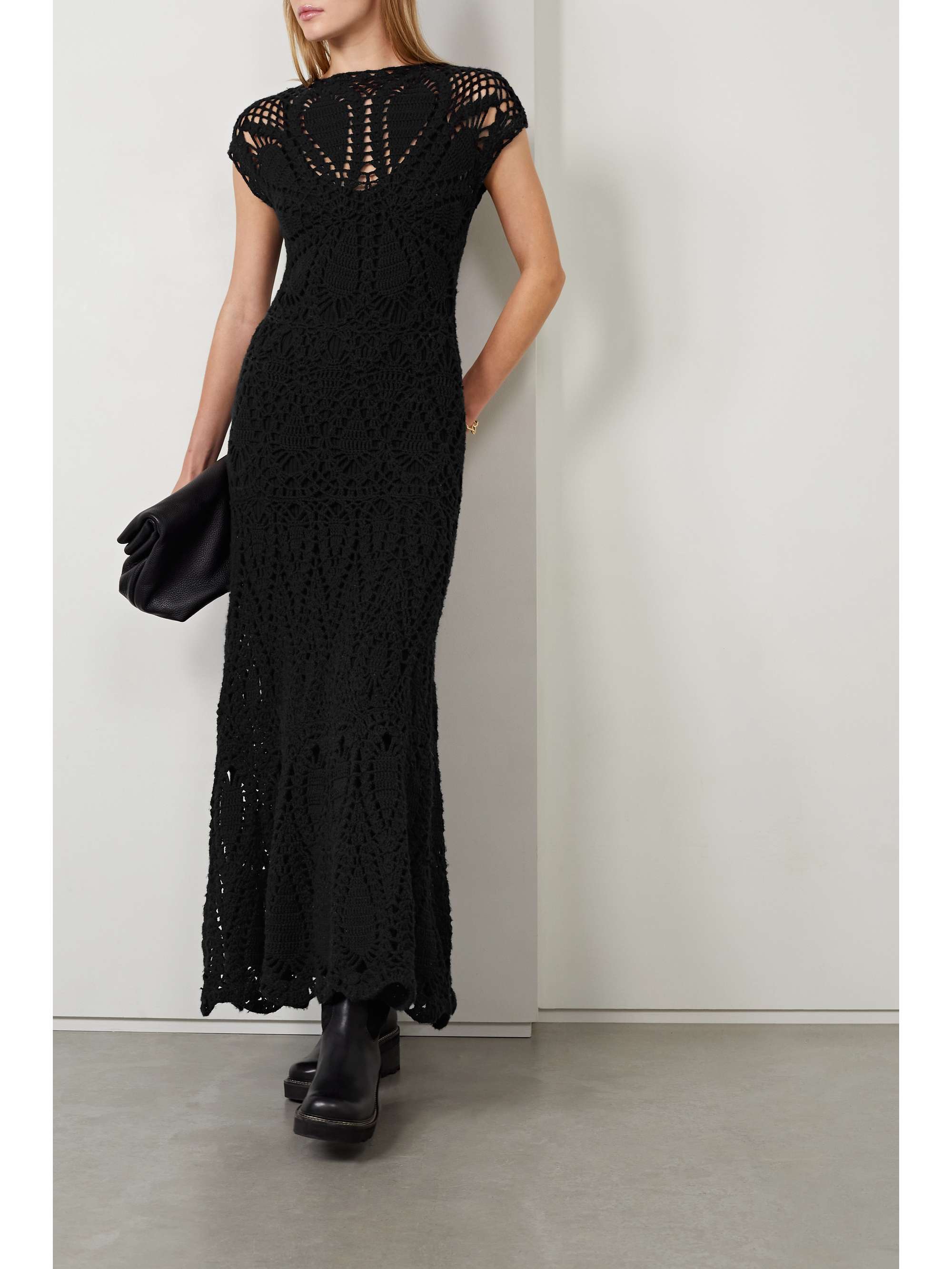 GABRIELA HEARST Aidy crocheted cashmere maxi dress