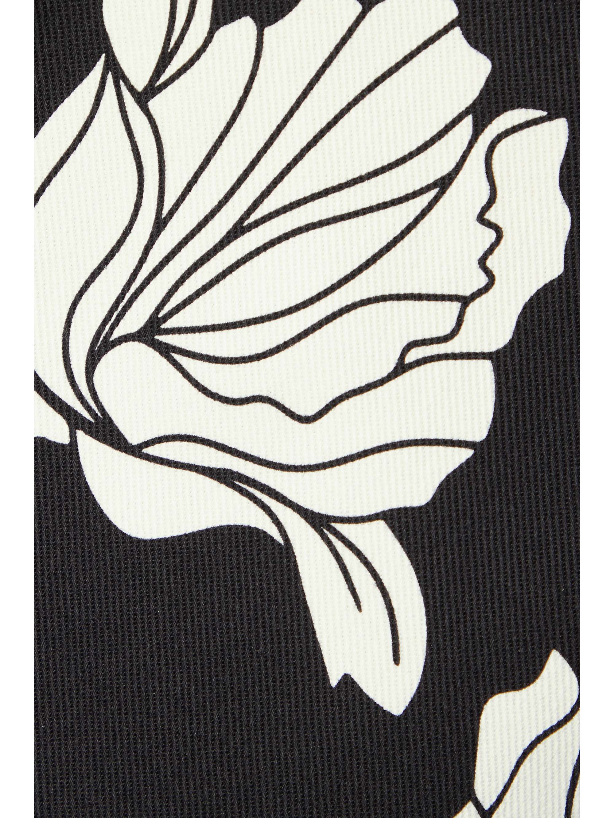 ADAM LIPPES Printed cotton-blend twill mini skirt