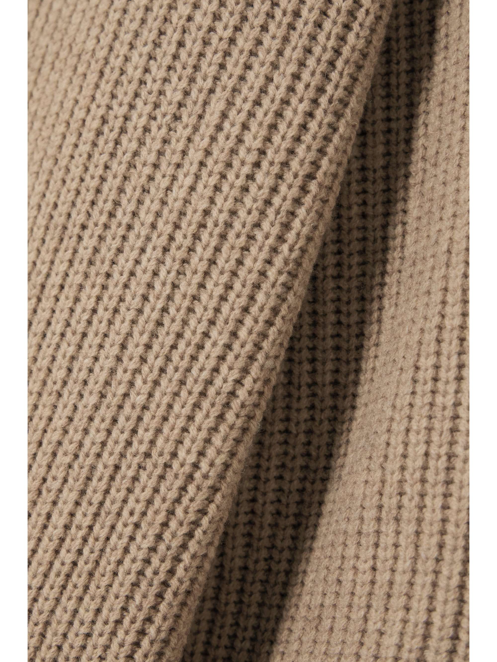 Beige Cyrus ribbed wool cardigan | BY 