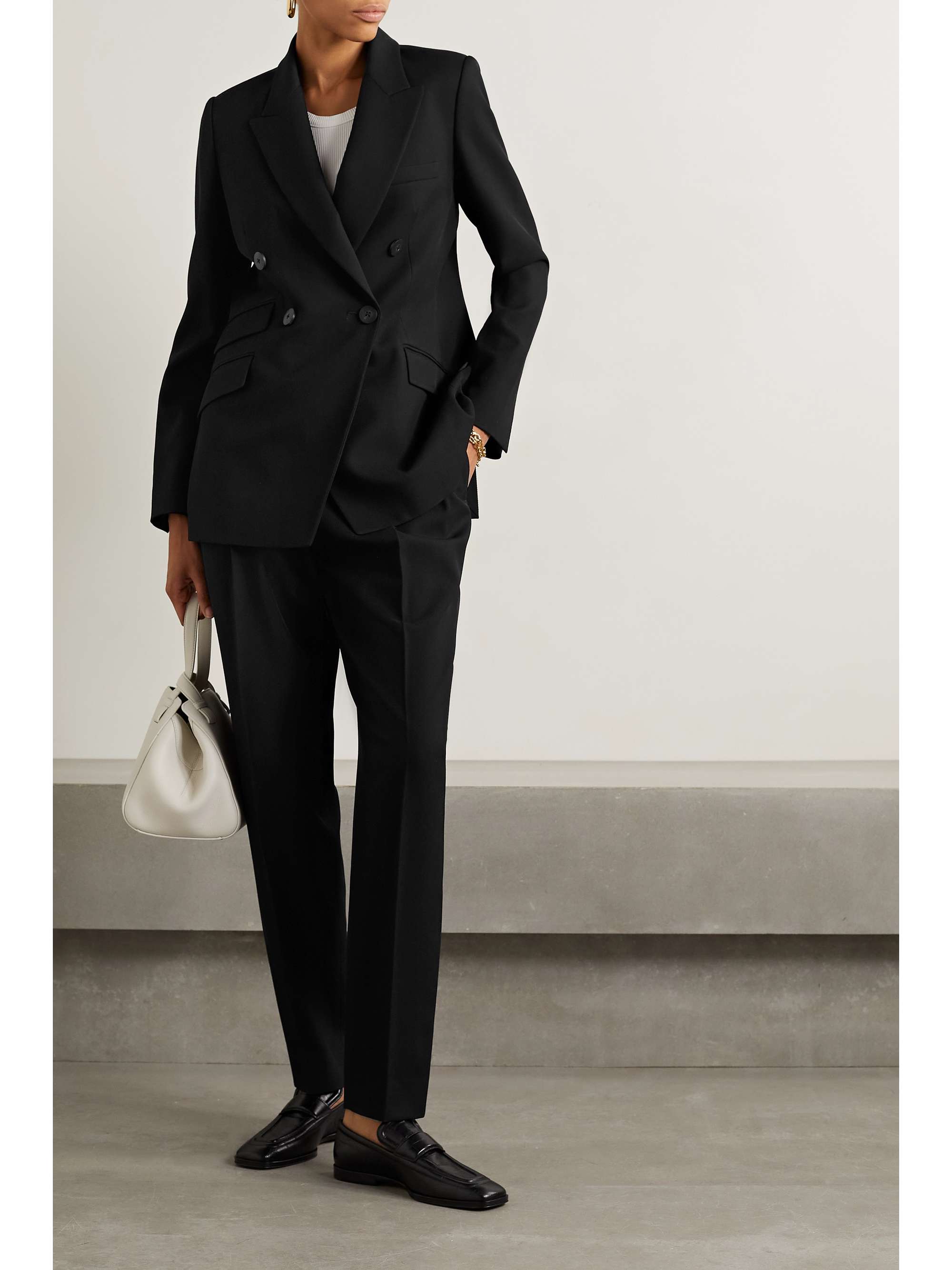 PARTOW Steph double-breasted wool-twill blazer
