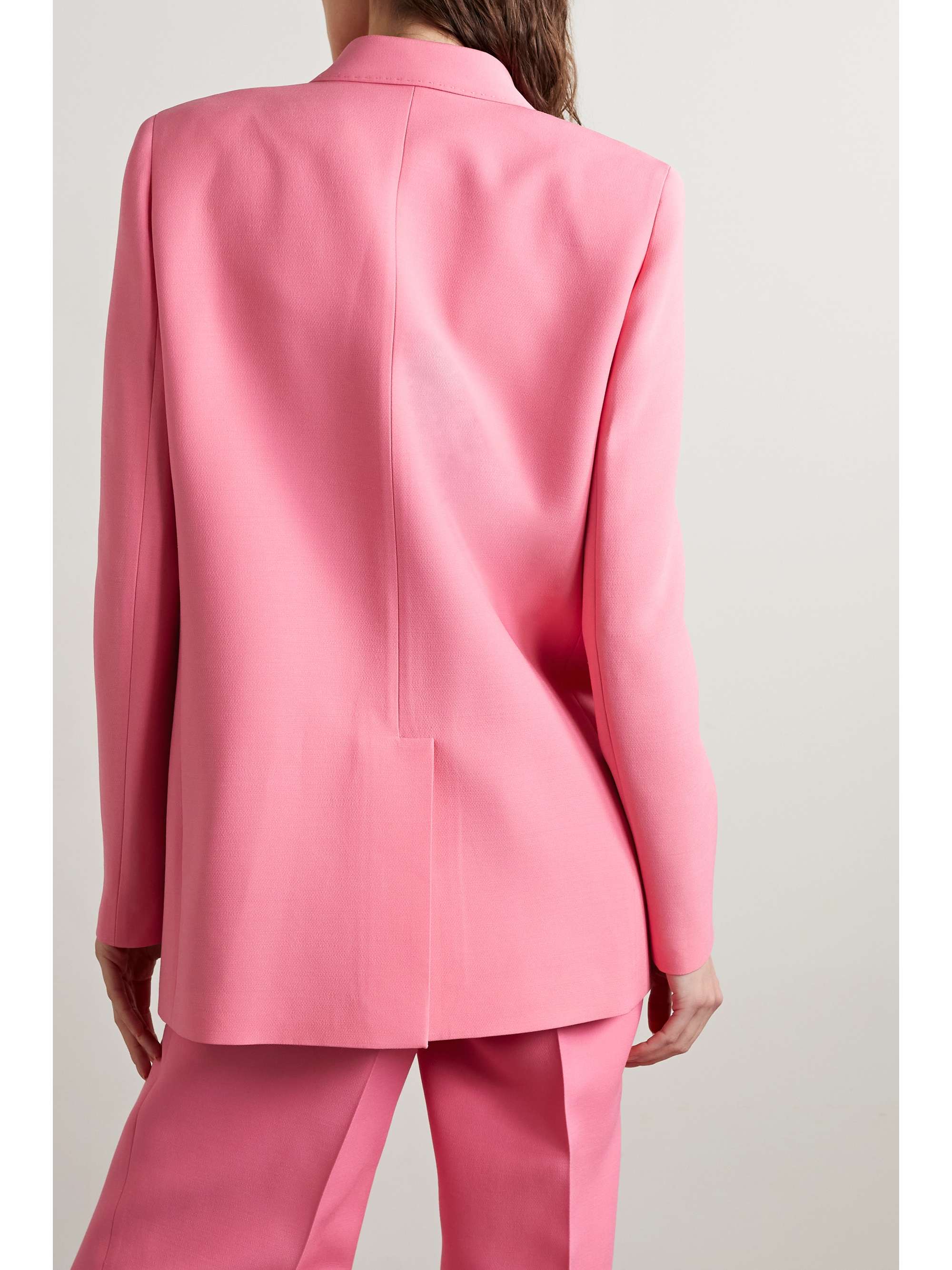 LAFAYETTE 148 Trinity 双排扣羊绒真丝混纺绉纱西装外套