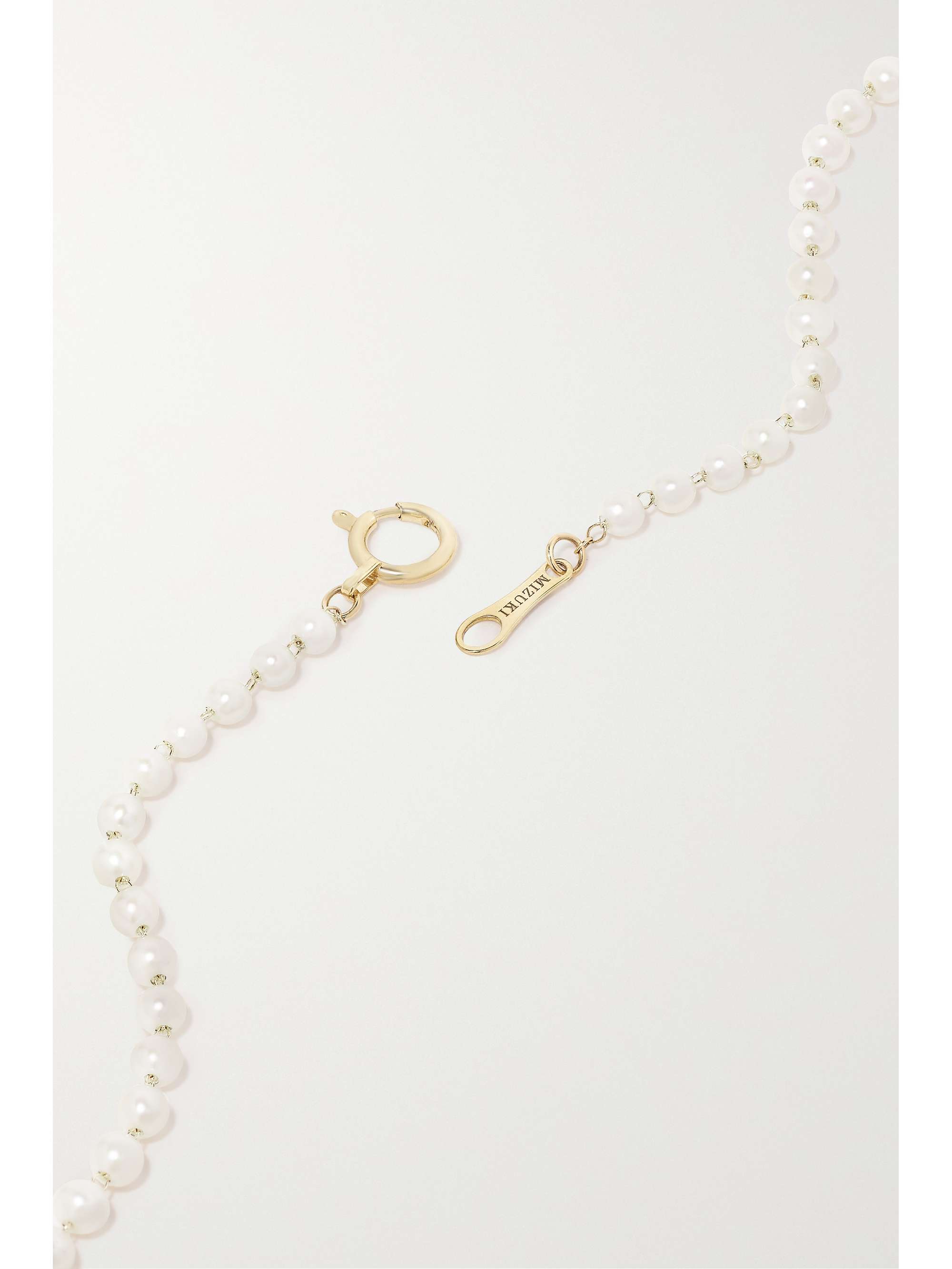 MIZUKI 14-karat gold pearl necklace