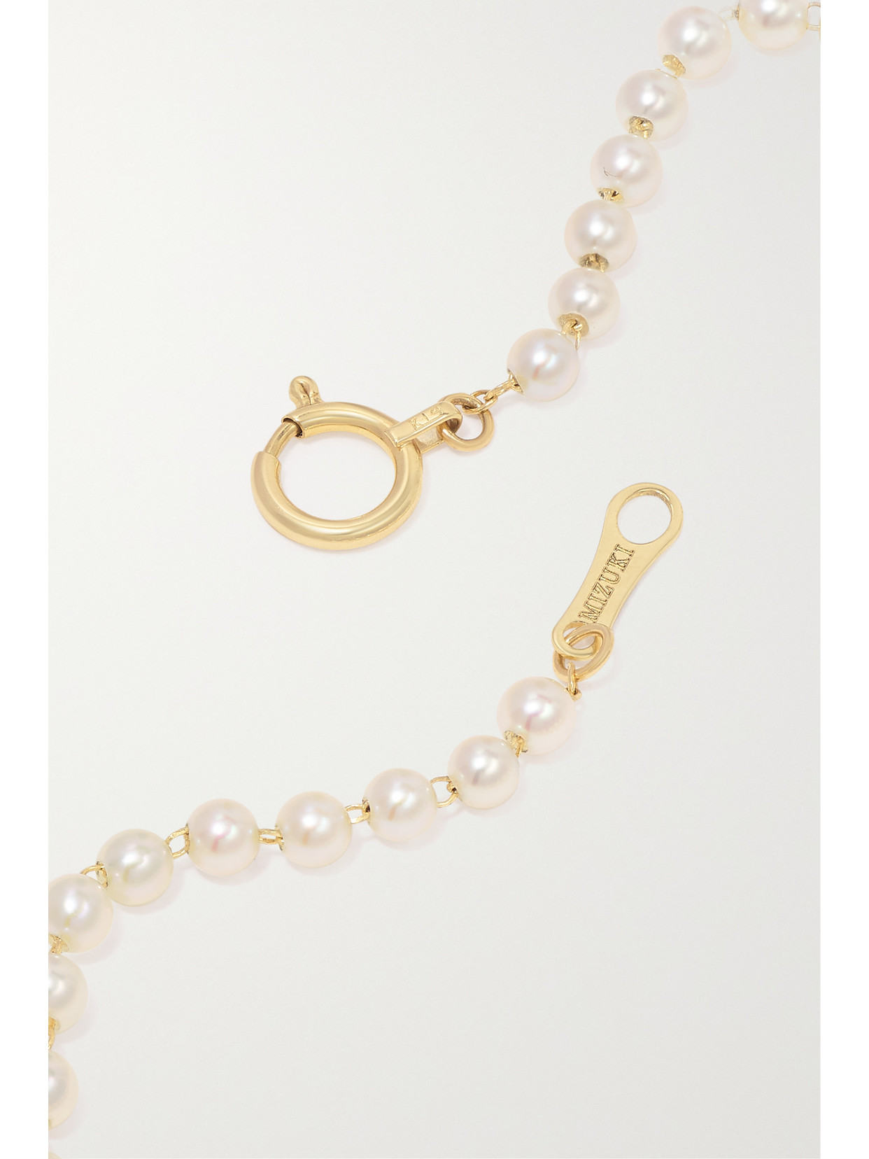 Mizuki 14kt Yellow Gold Pearl Bracelet In Gold