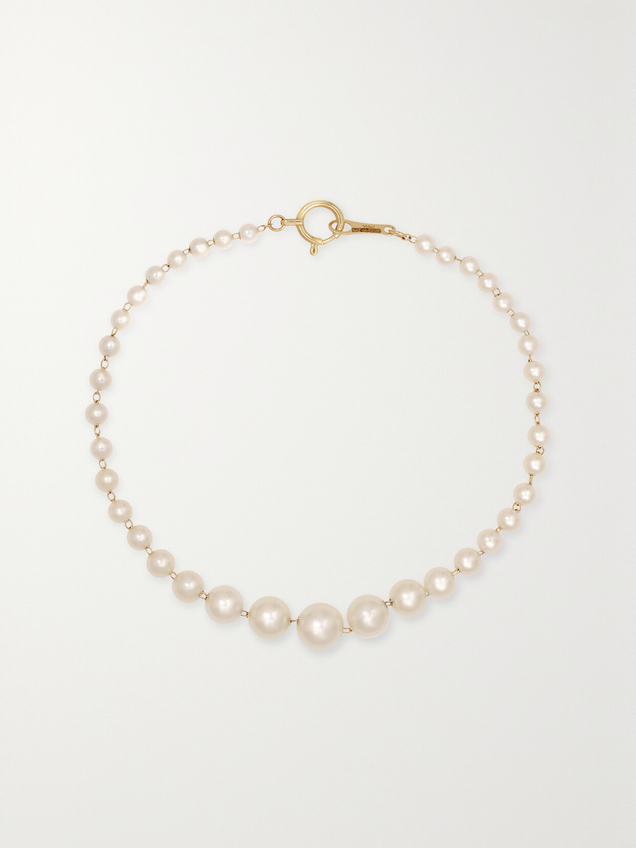 Mizuki 14kt Yellow Gold Pearl Bracelet