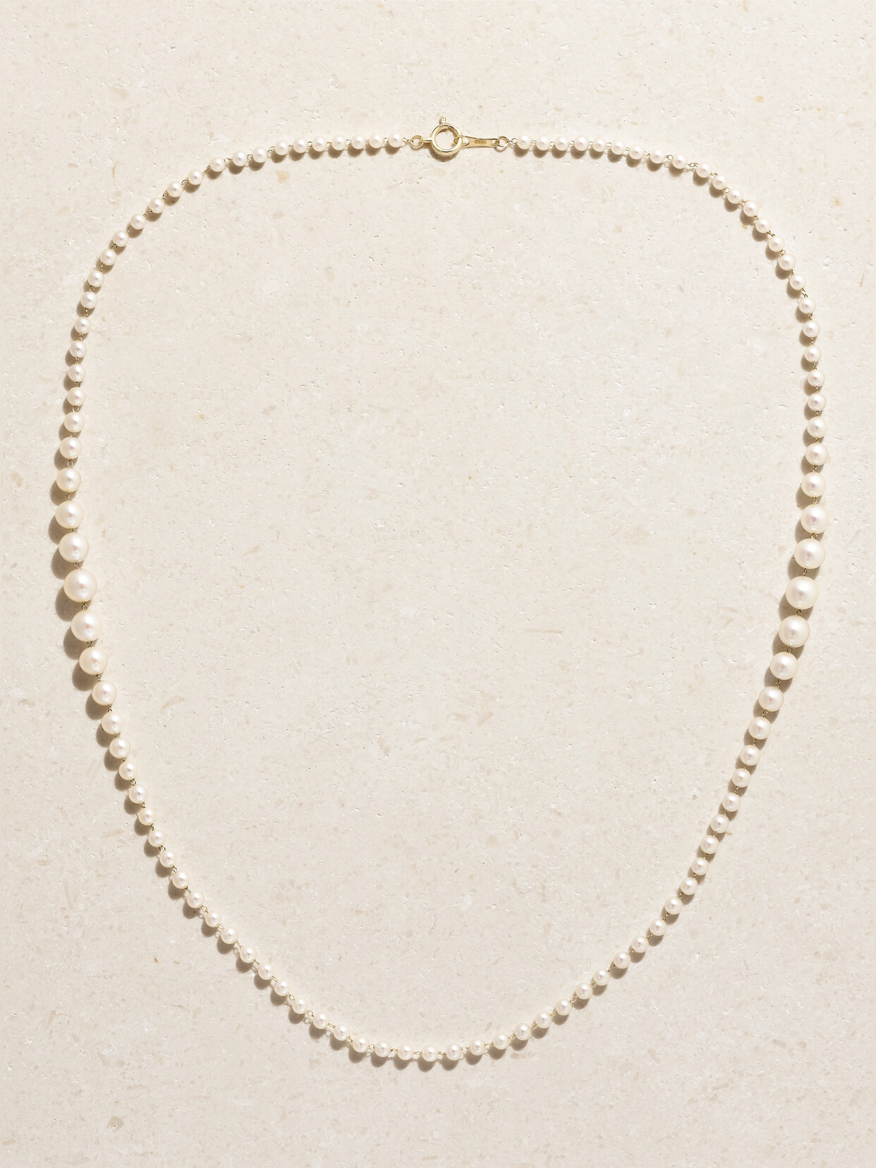 Mizuki 14-karat Gold Pearl Necklace