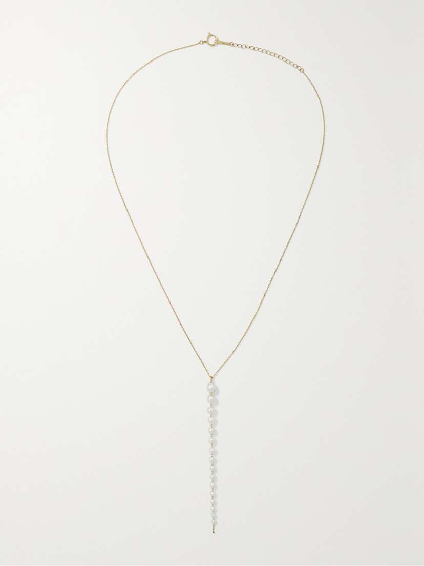 Mizuki 14-karat Gold Pearl Necklace