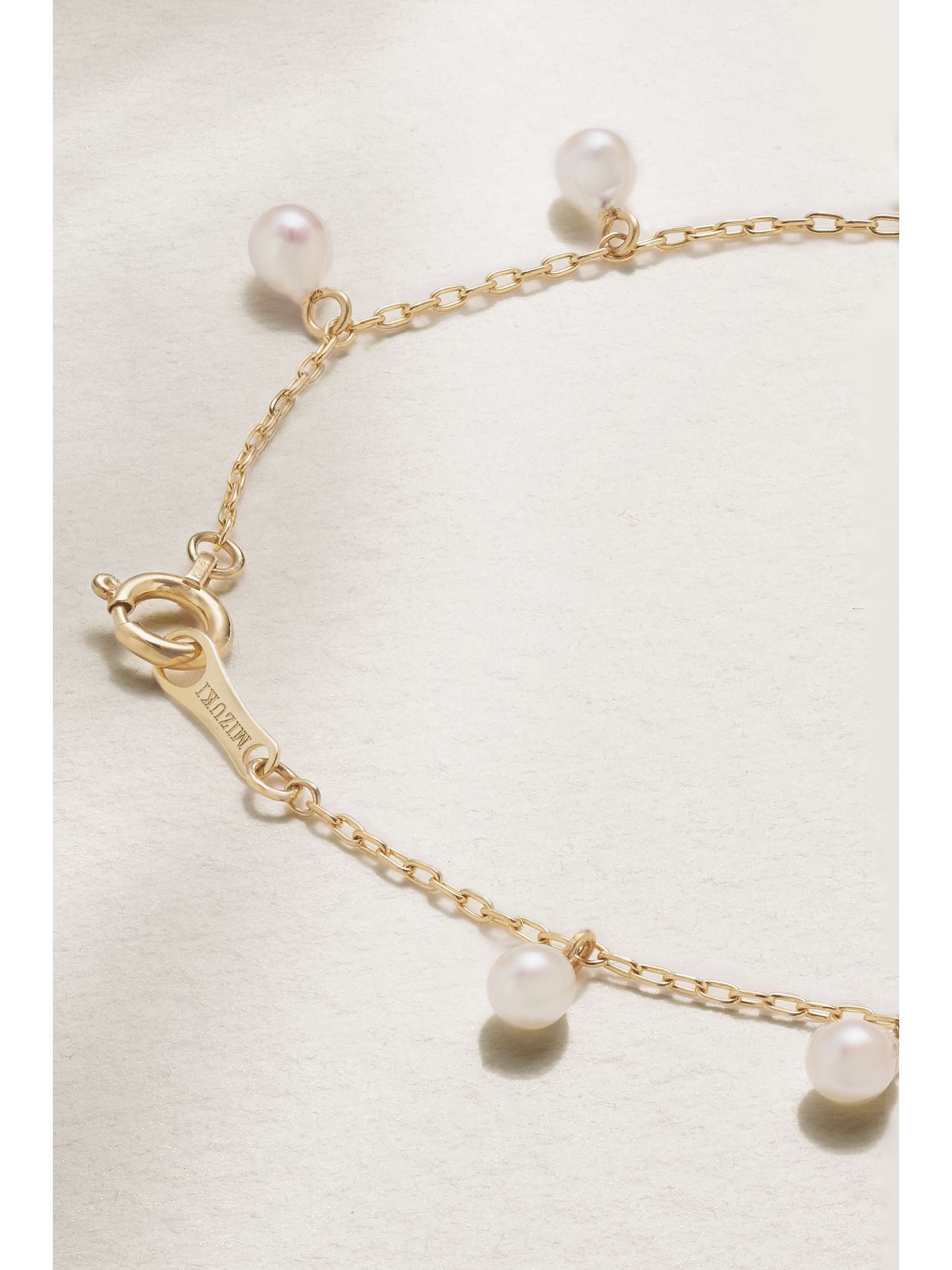 MIZUKI 14-karat gold pearl bracelet | NET-A-PORTER