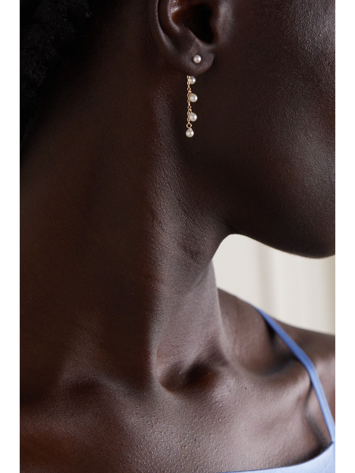 Mizuki Two Way 14-karat Gold Pearl Earrings In Gold