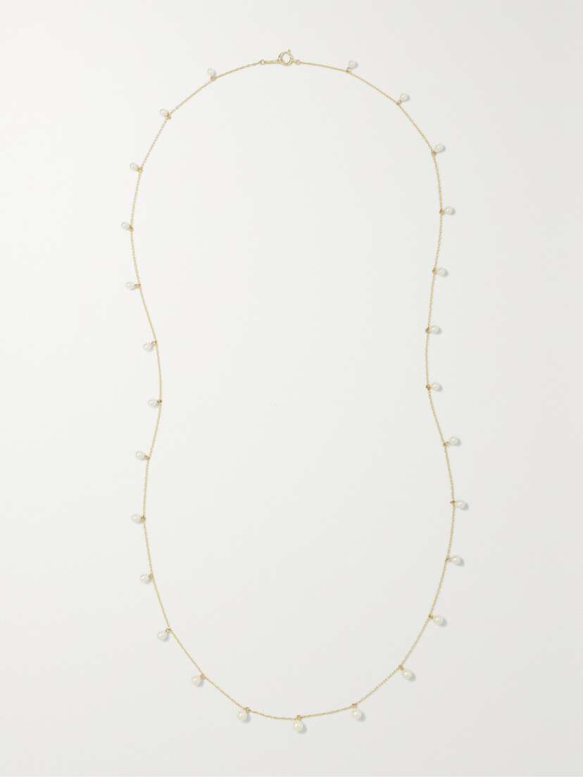Mizuki 14-karat Gold Pearl Necklace
