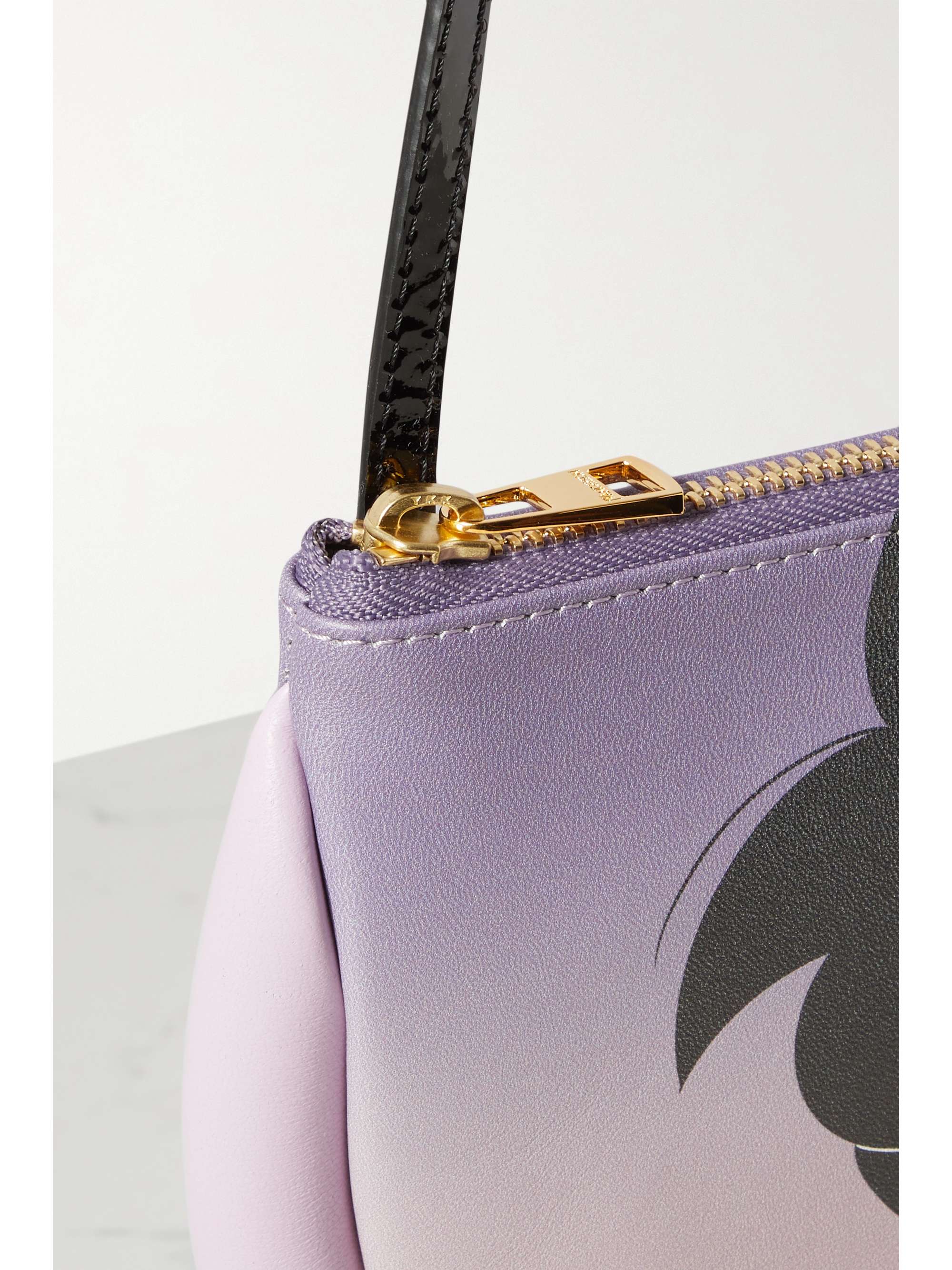 JW ANDERSON + Run Hany The Bumper Moon printed leather shoulder bag