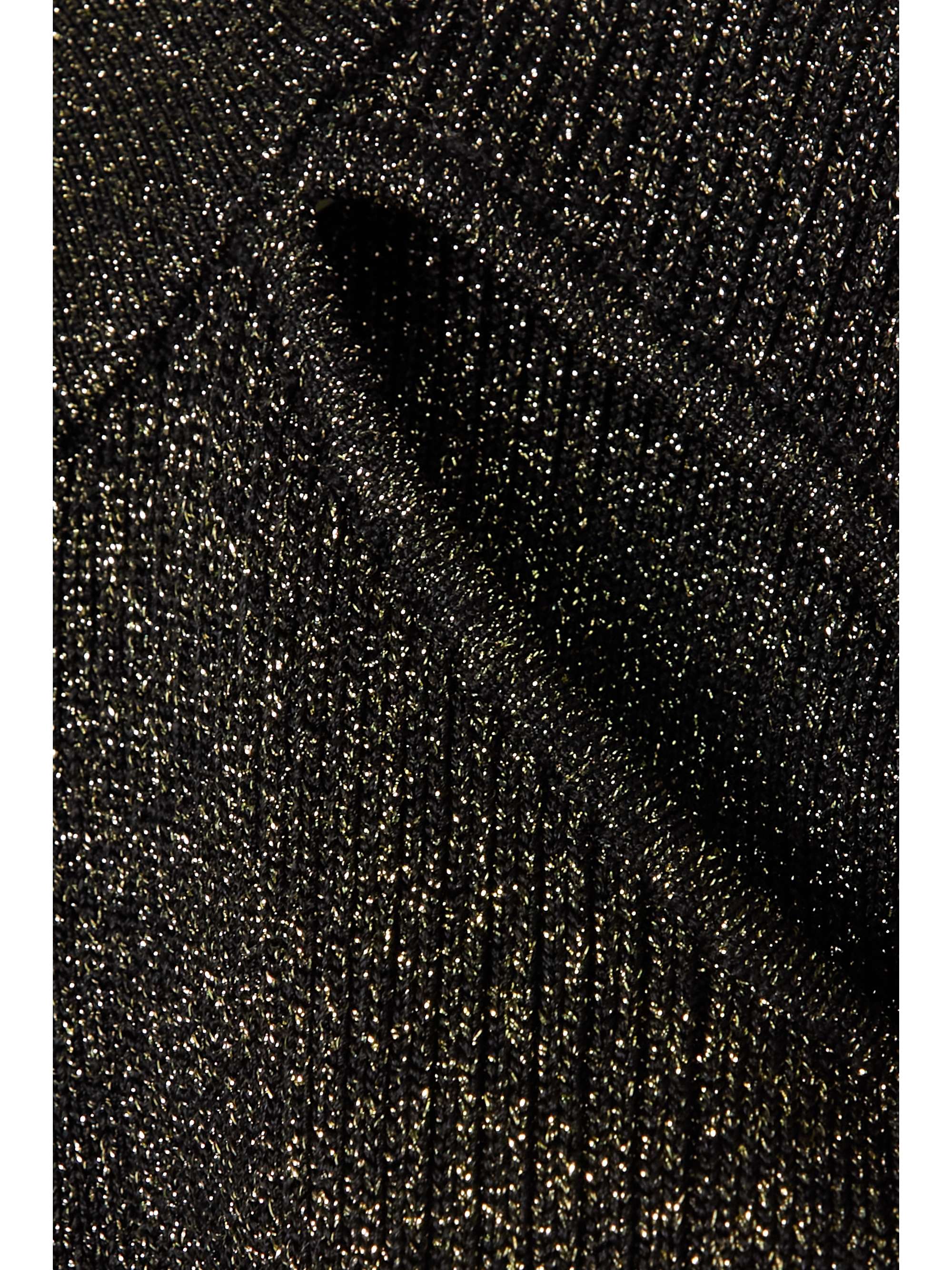 MICHAEL MICHAEL KORS Cutout metallic knitted top