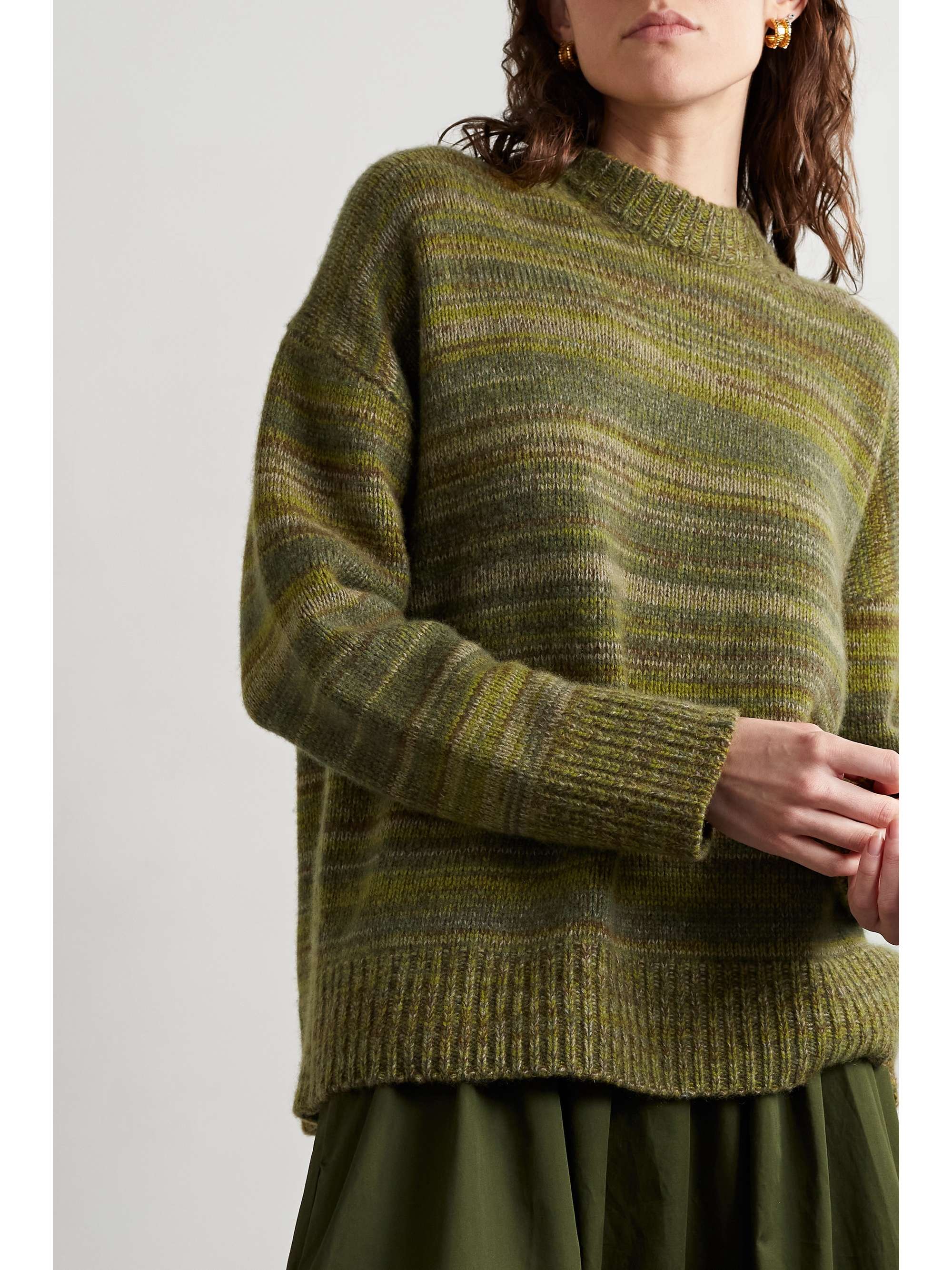 CO Oversized mélange cashmere sweater