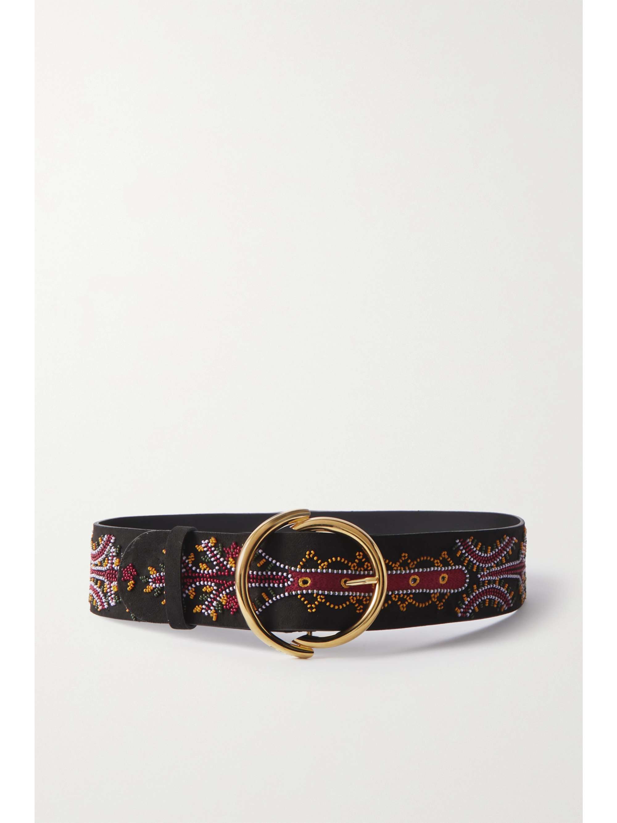 ETRO Beadembellished suede belt NETAPORTER US
