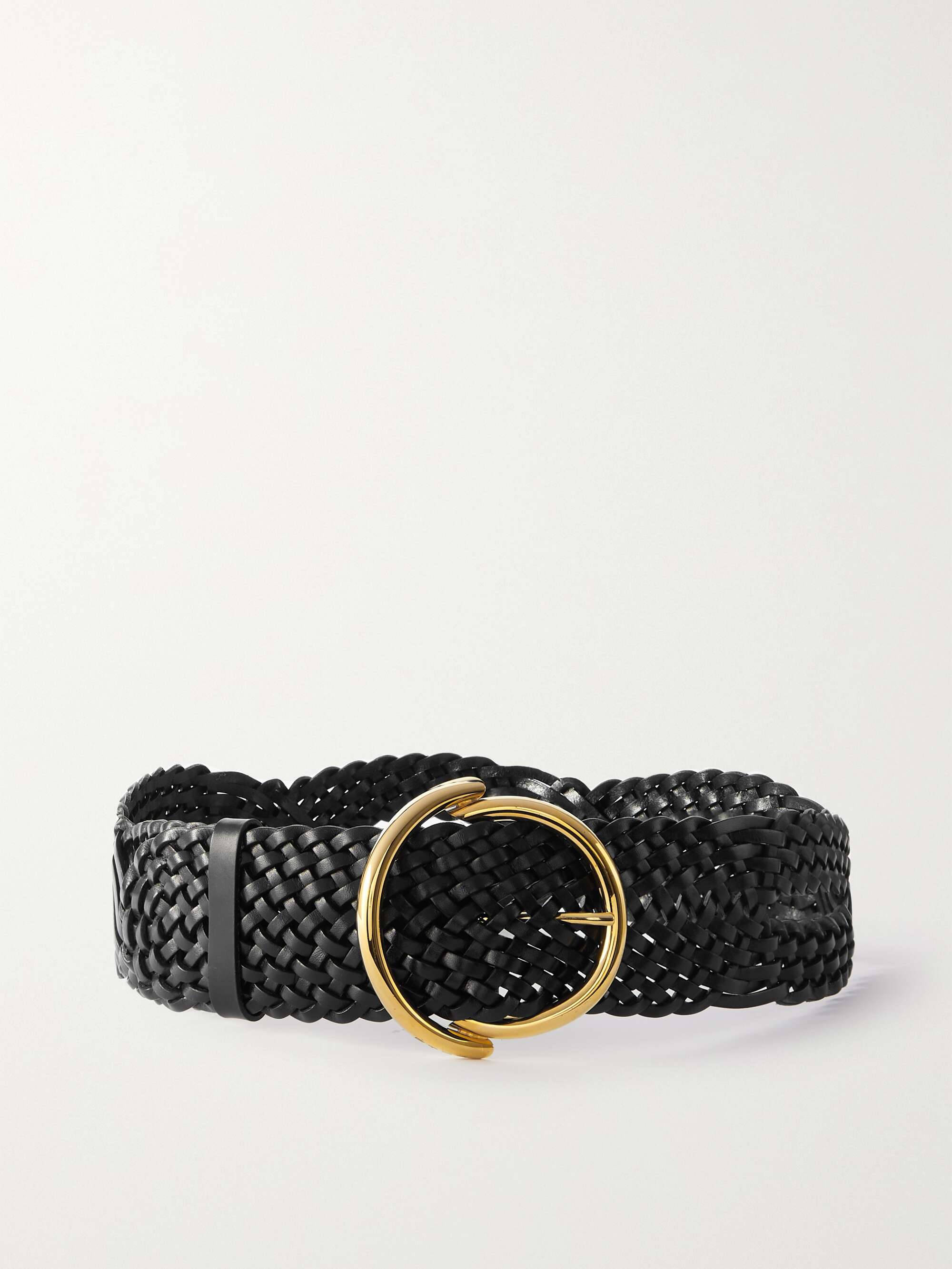 ETRO Braided leather belt NETAPORTER