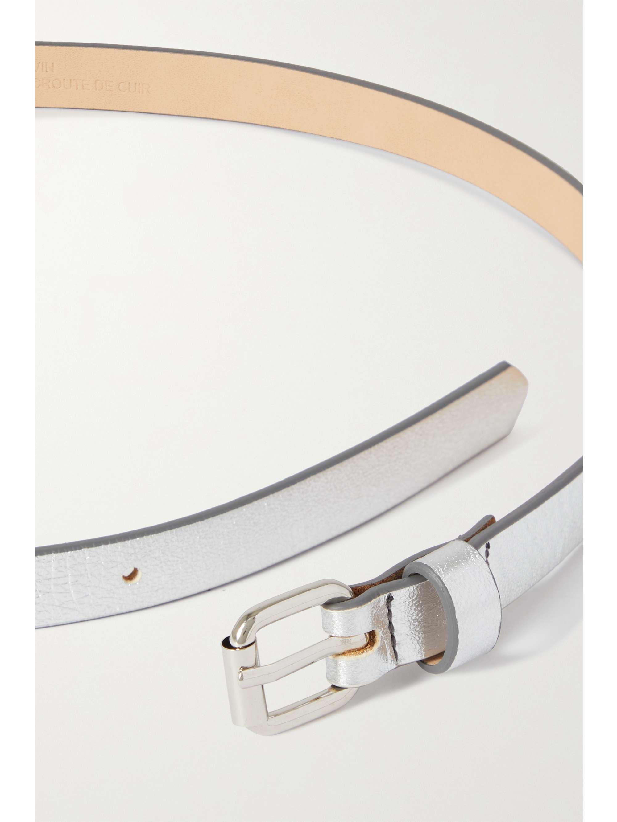 ISABEL MARANT Zap metallic leather waist belt