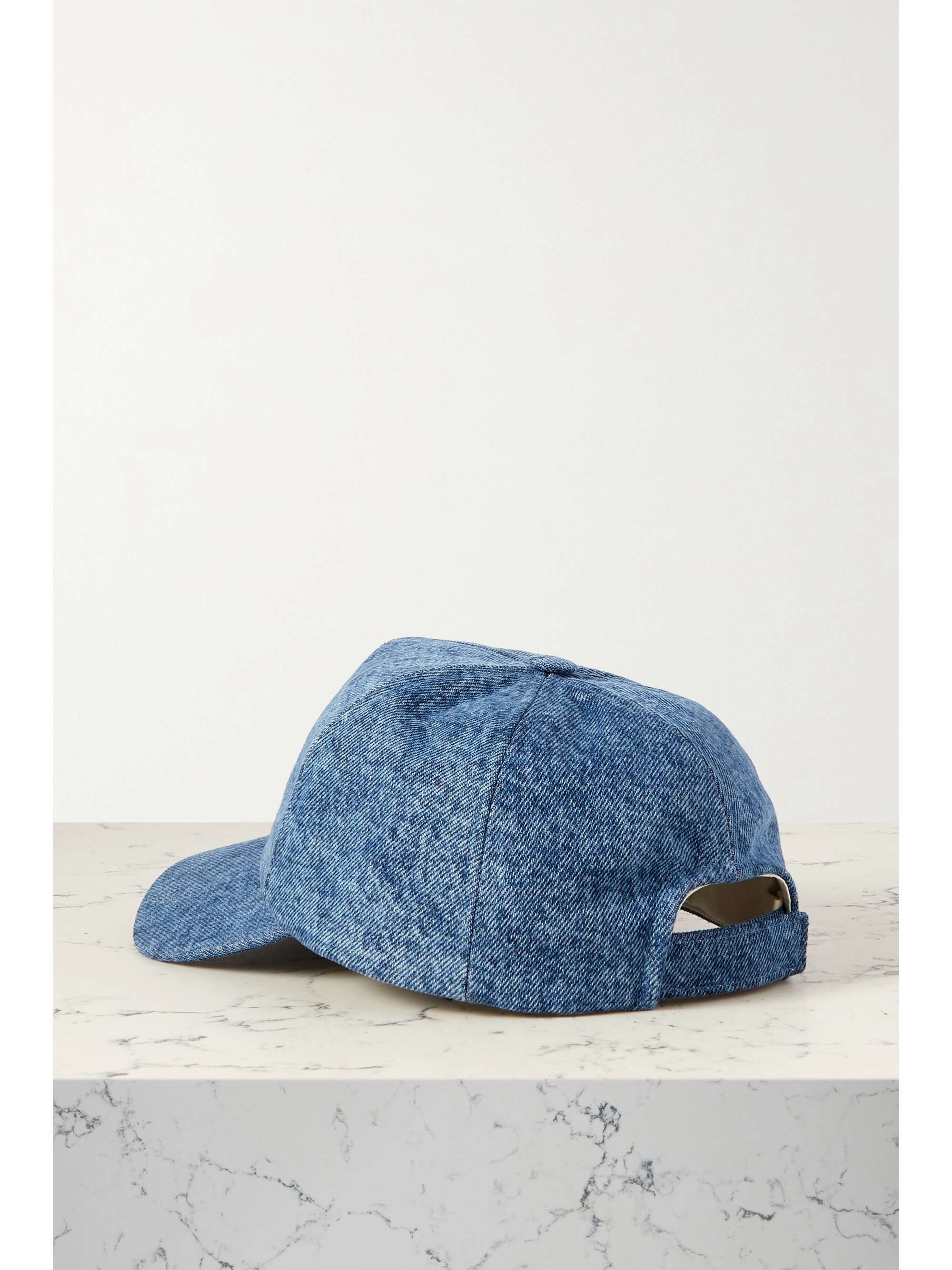 ISABEL MARANT Tyron embroidered acid-wash denim cap