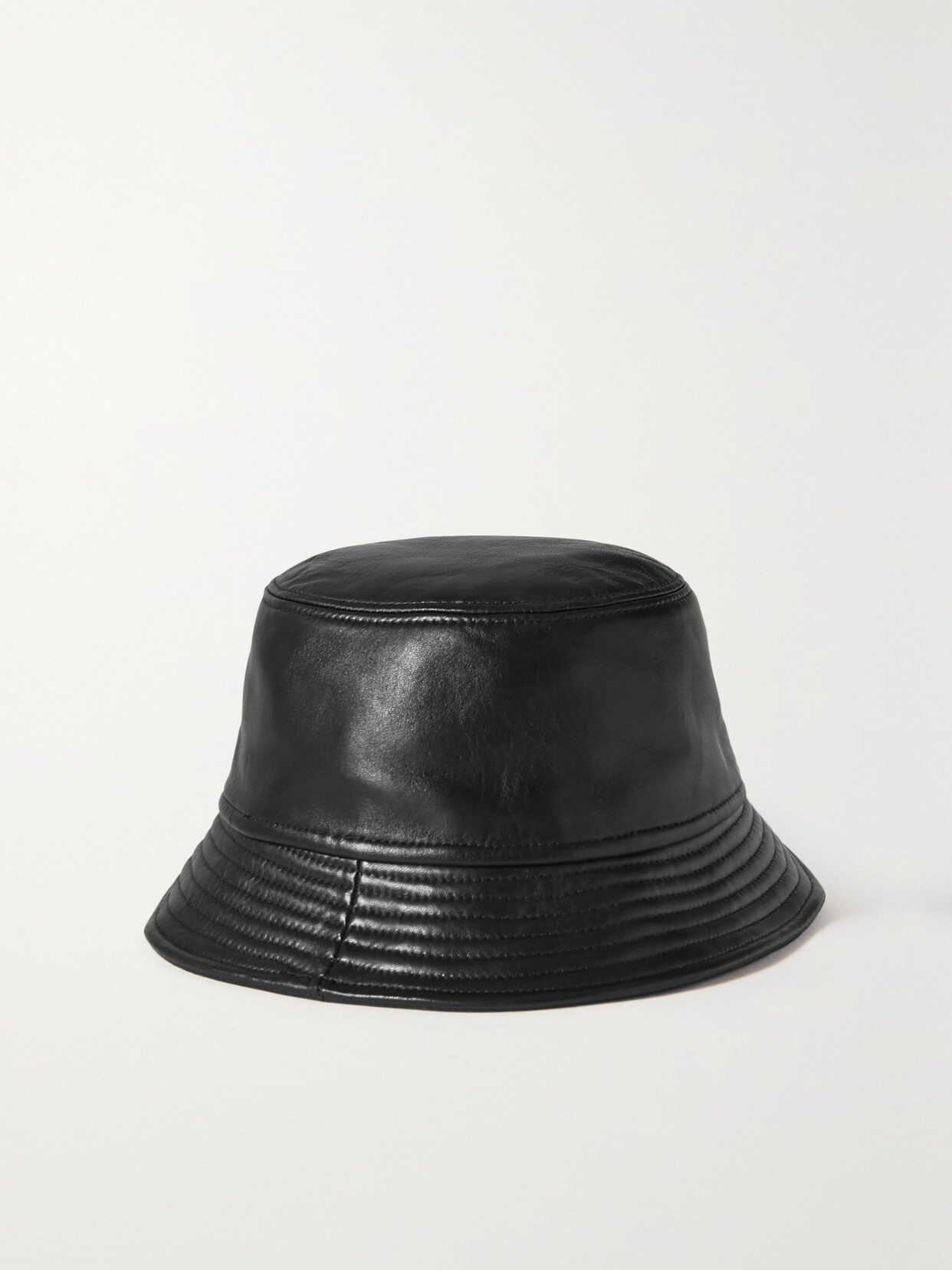 Isabel Marant - Haley Leather Bucket Hat - Black