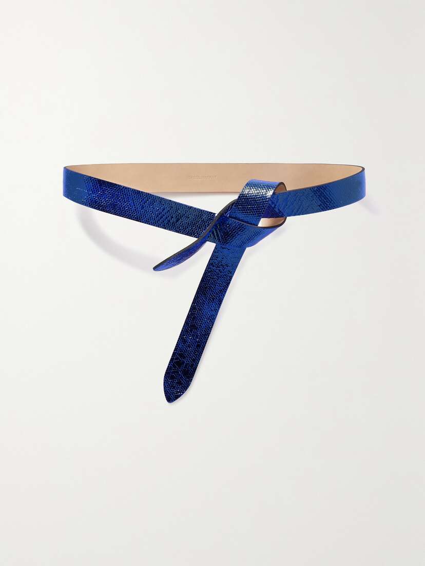 Isabel Marant Lecce Metallic Leather Belt