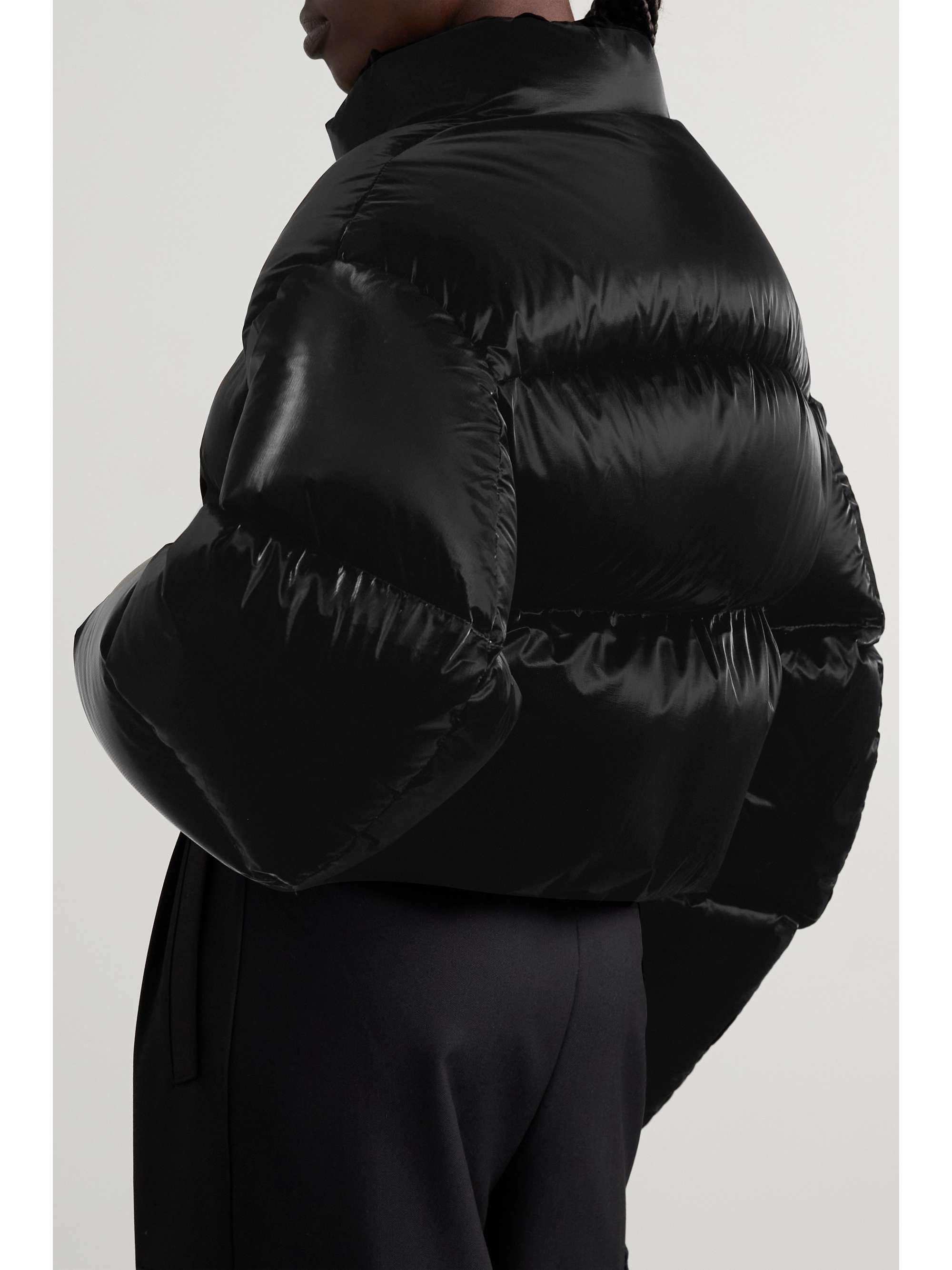 KHAITE Fullman cropped padded coated-shell jacket