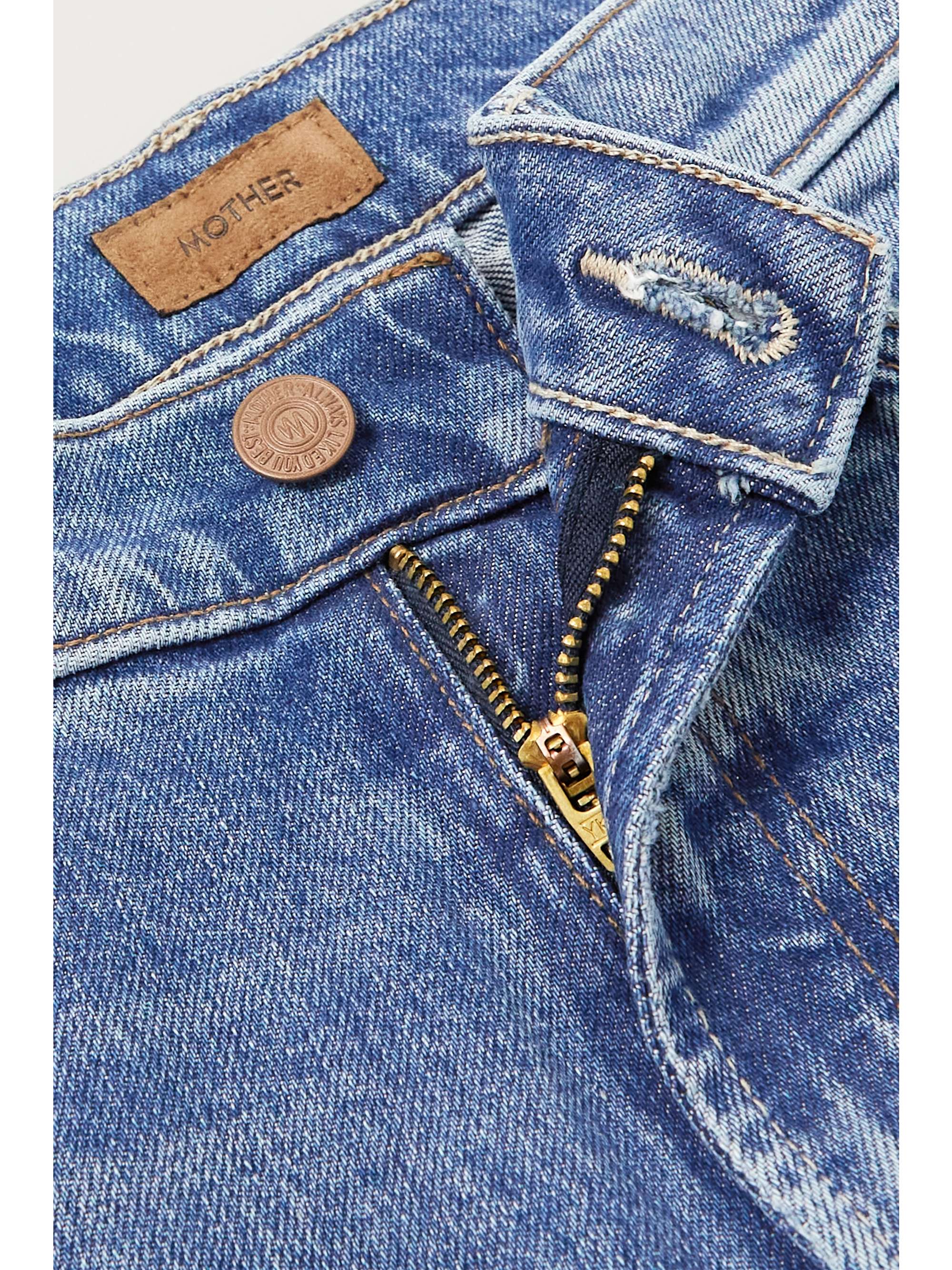 MOTHER The Hustler high-rise wide-leg organic jeans