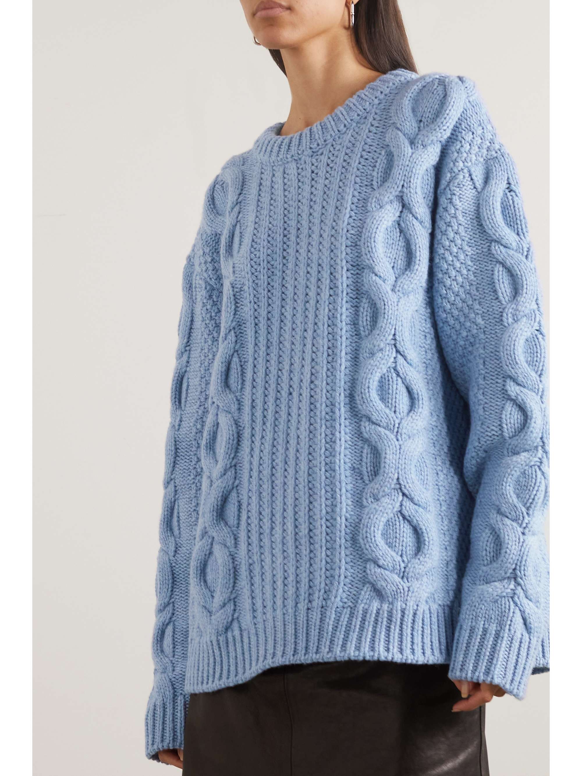 KHAITE Lupita cable-knit cashmere sweater