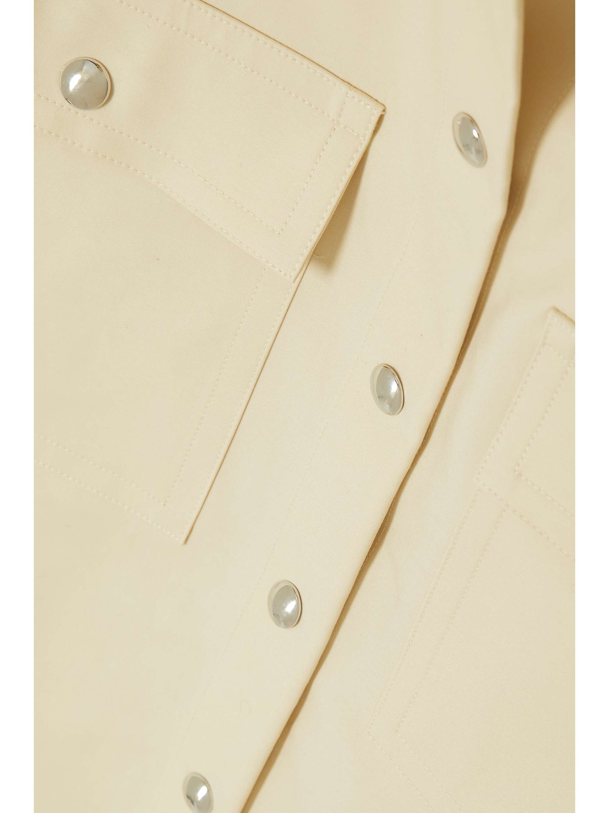 KHAITE Bea cotton-twill shirt