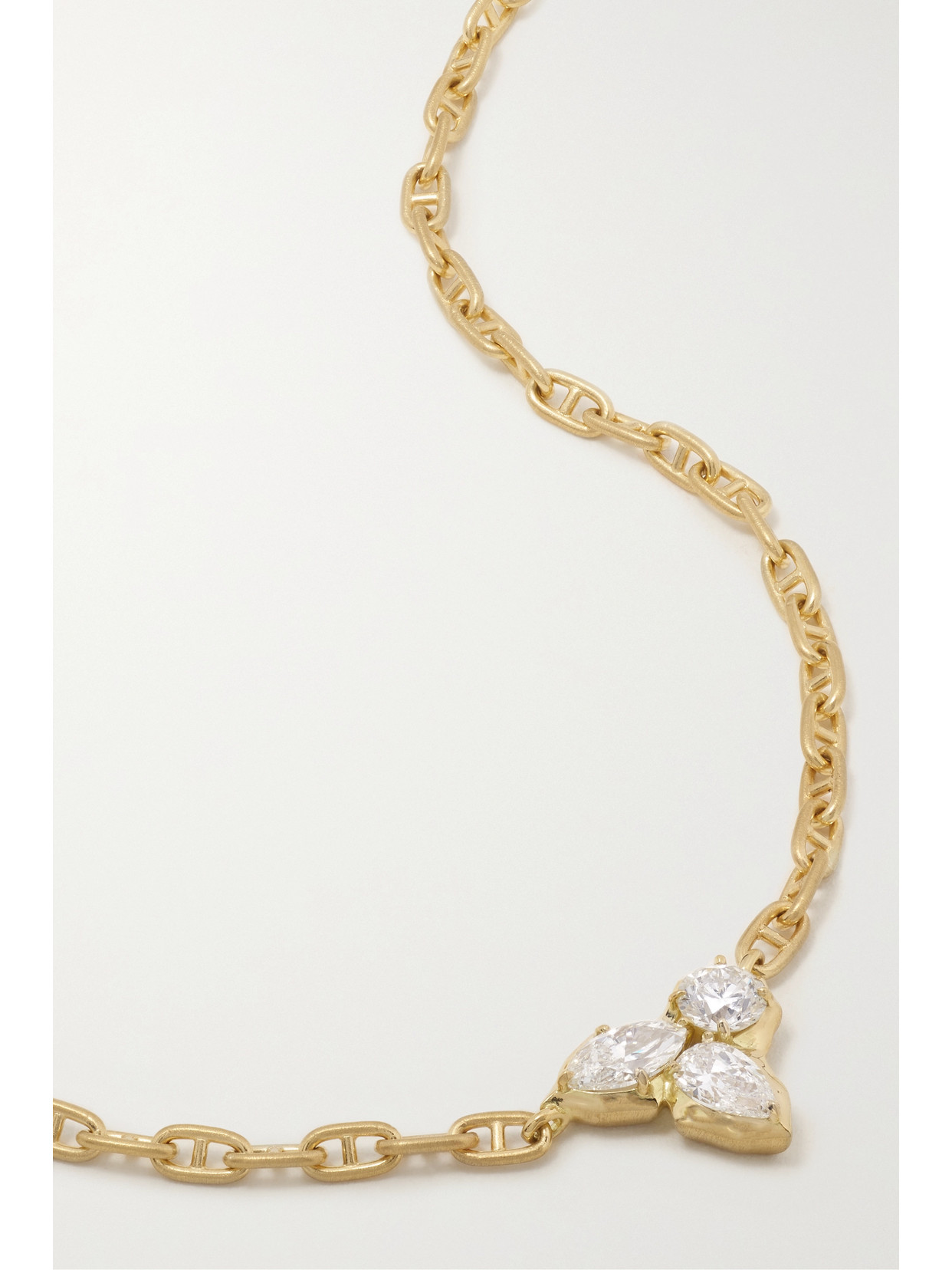 Jade Trau Poppi 18-karat  Diamond Necklace