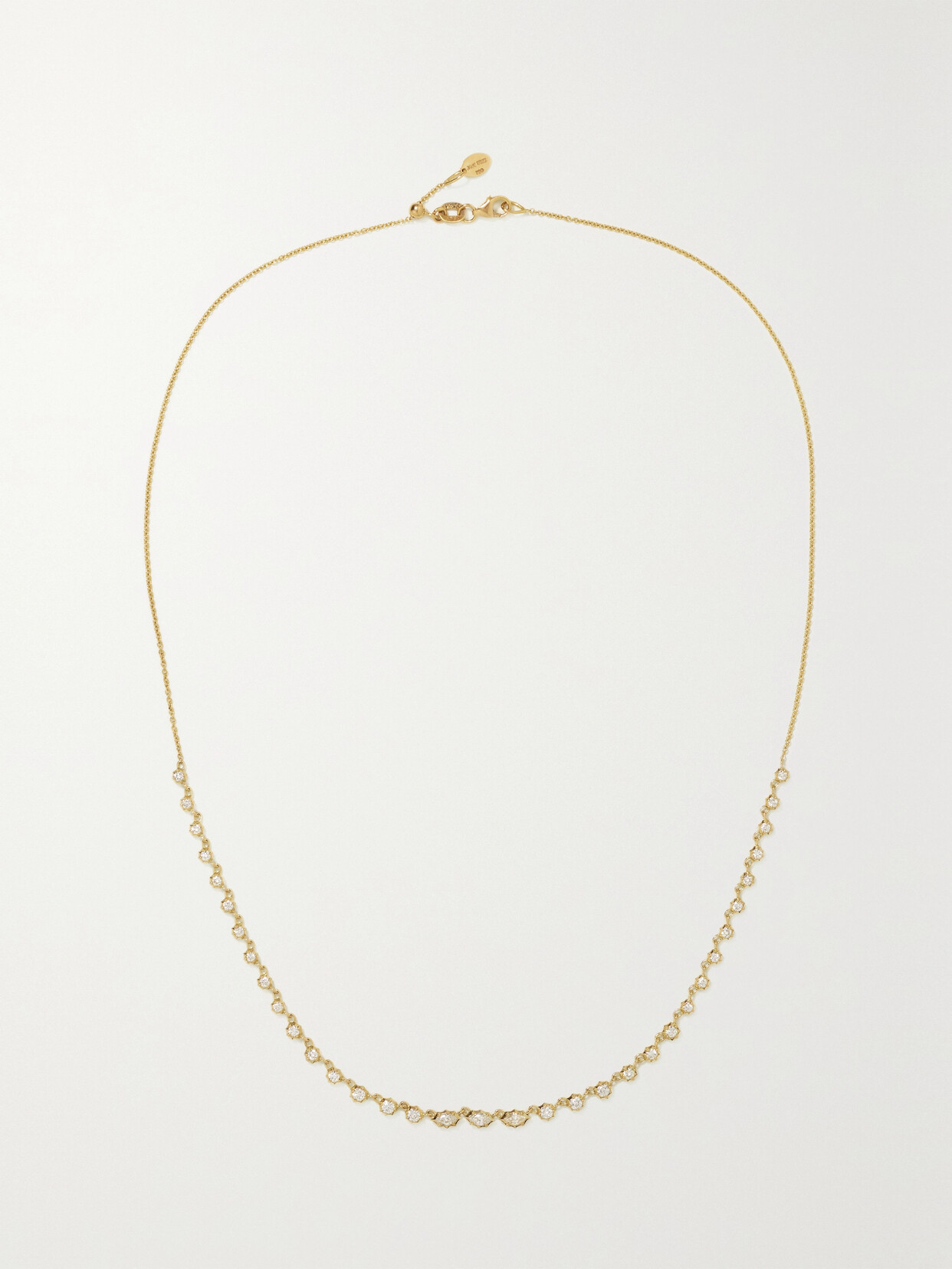 Jade Trau Small Maverick Riviera 18-karat  Diamond Necklace