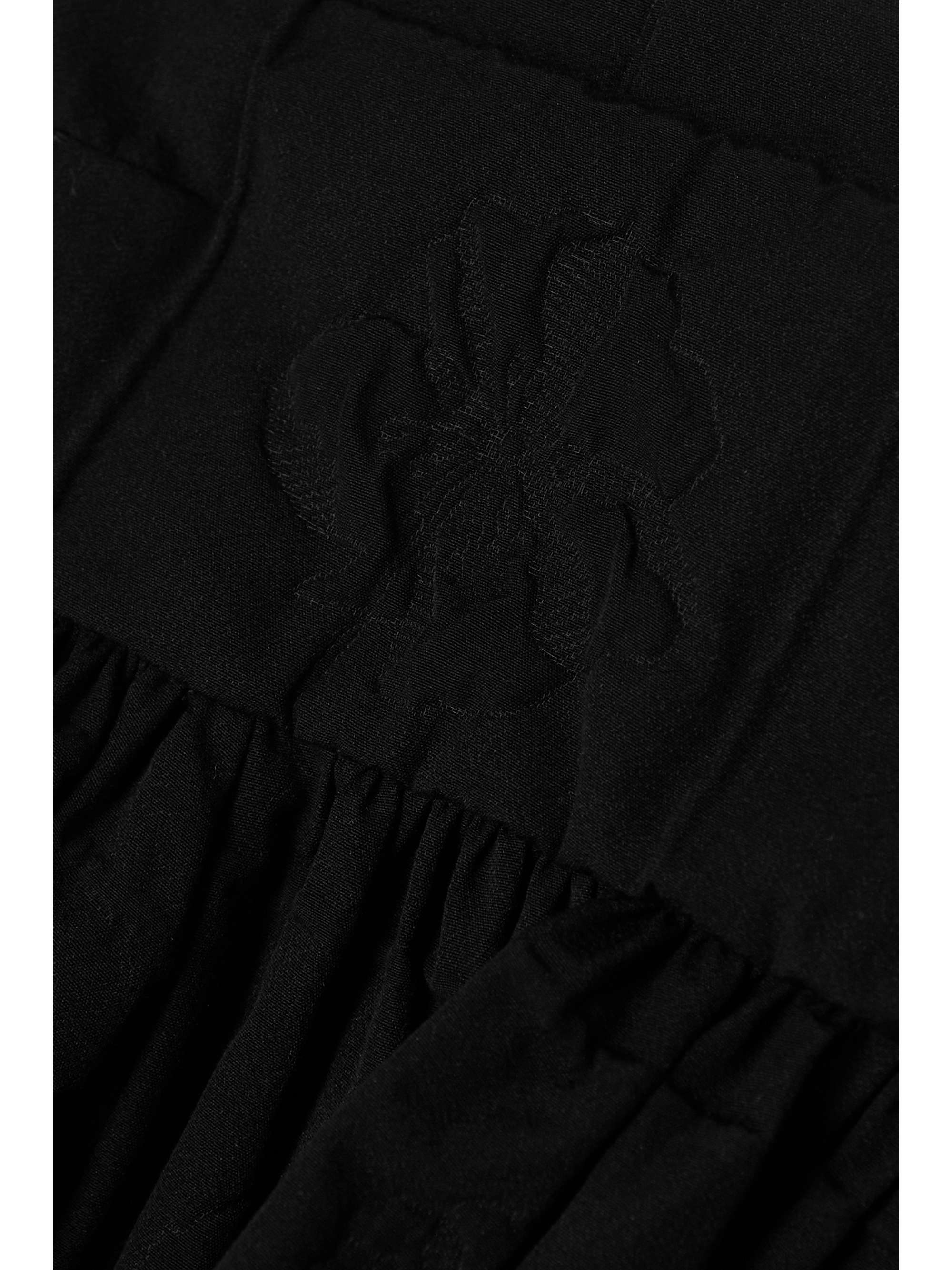 CECILIE BAHNSEN Debra ruffled cotton-blend cloqué peplum camisole