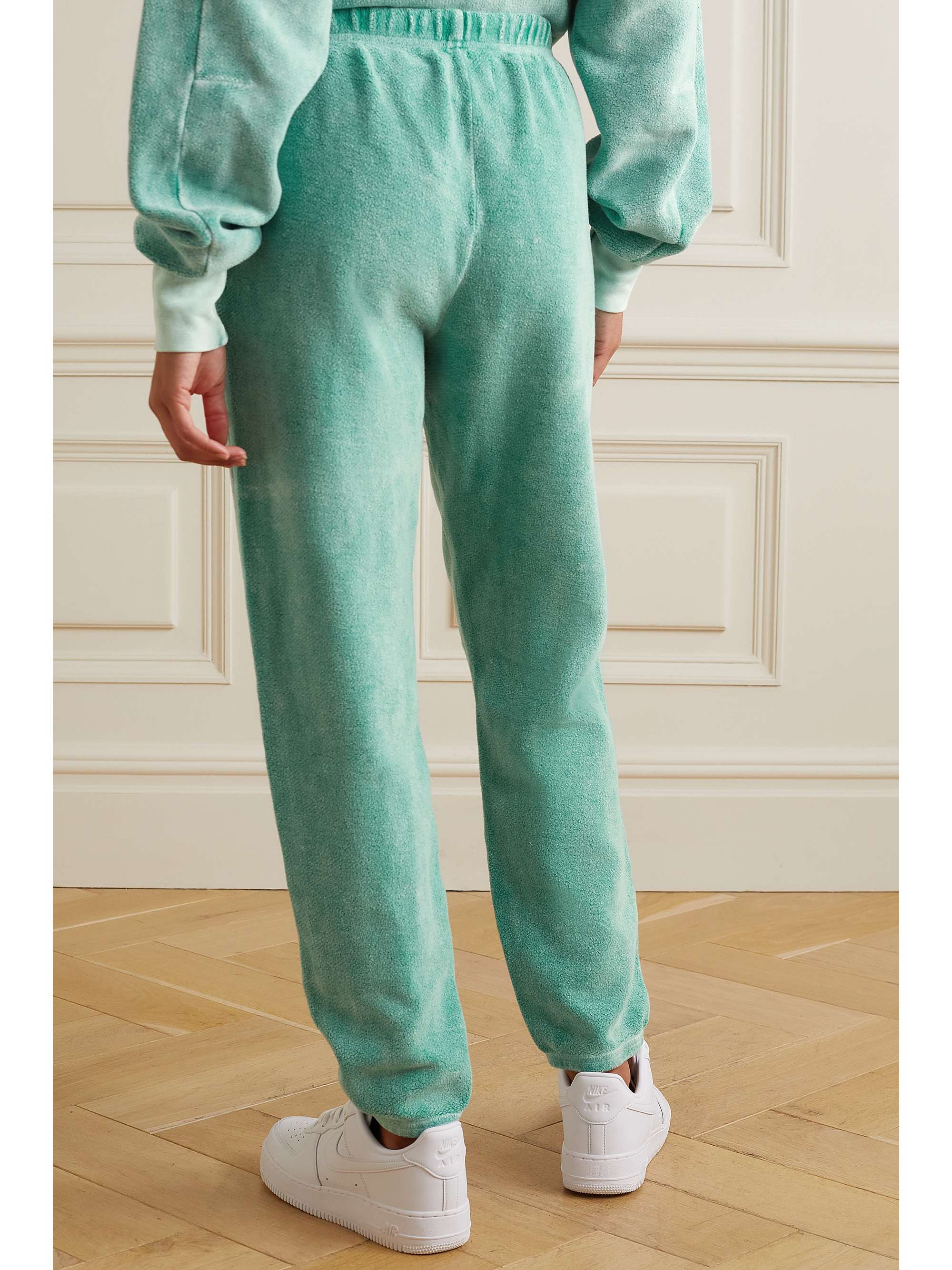 LES TIEN Cottonfleece track pants NETAPORTER