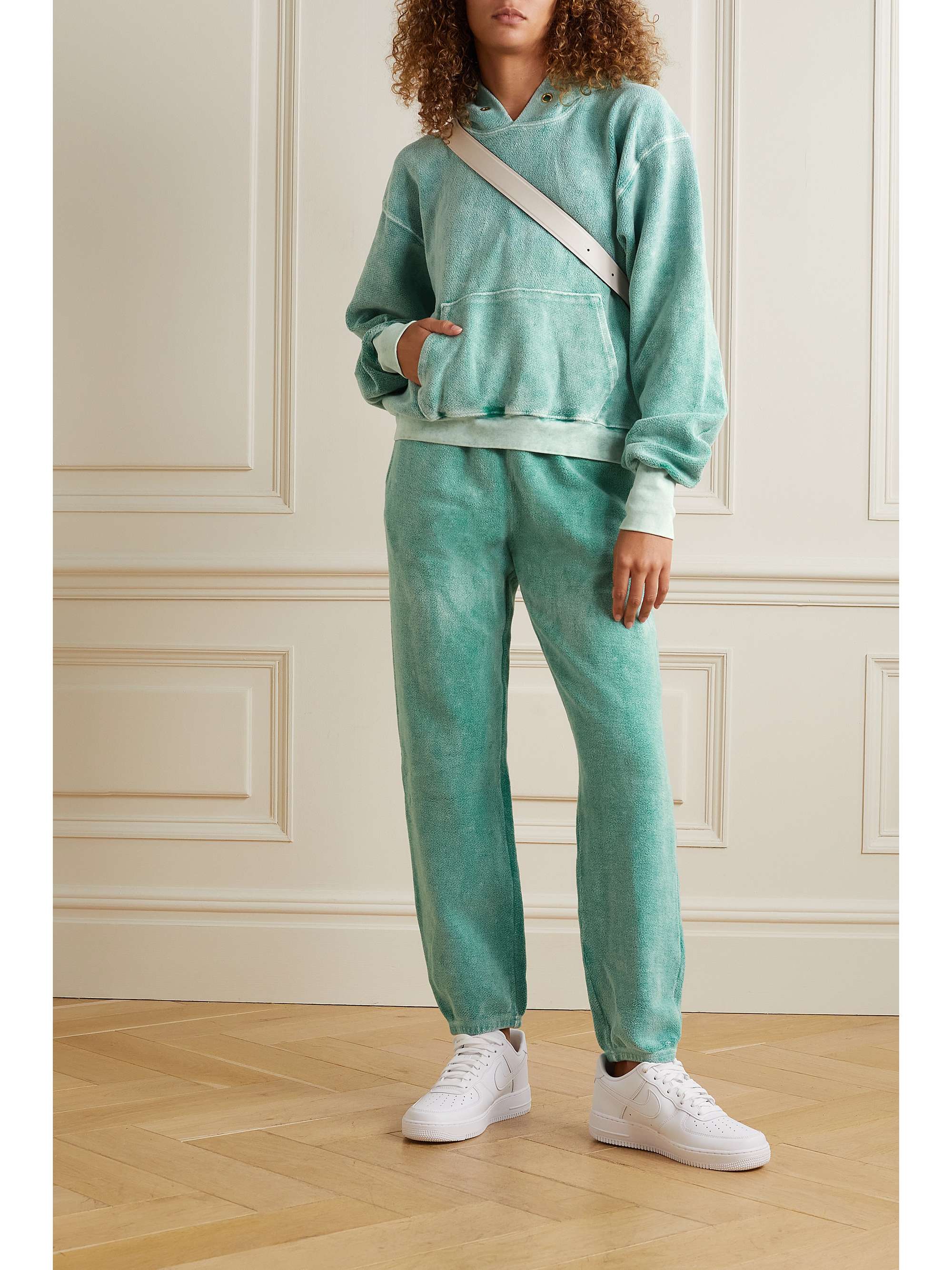 LES TIEN Cottonfleece track pants NETAPORTER