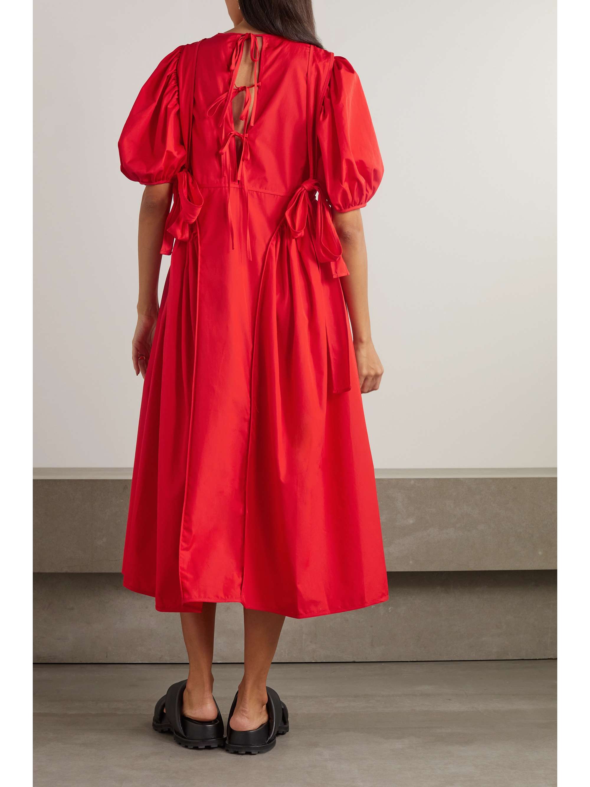 CECILIE BAHNSEN Finnegan cotton-taffeta midi dress