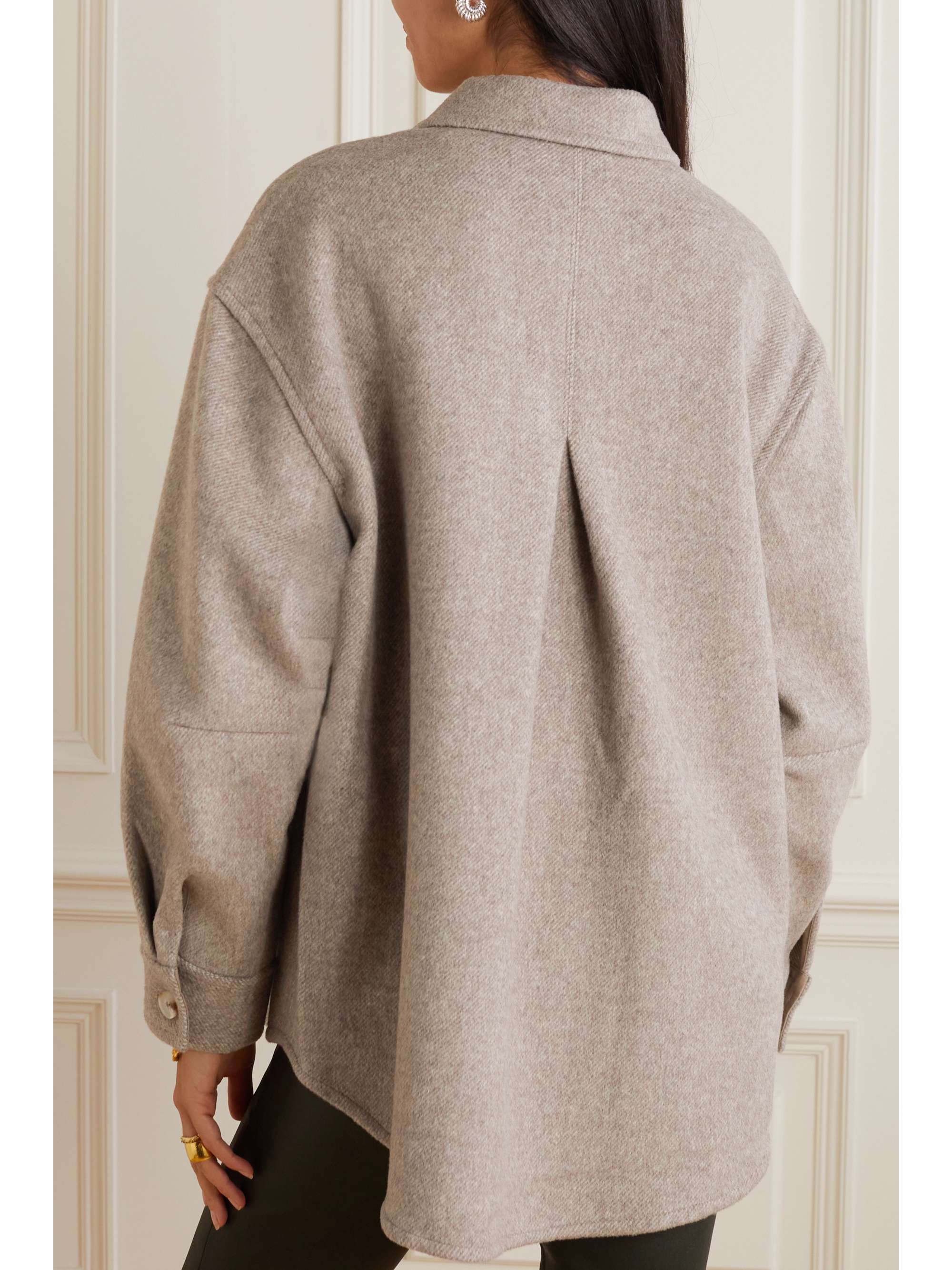 HOLZWEILER Dais wool-blend flannel jacket
