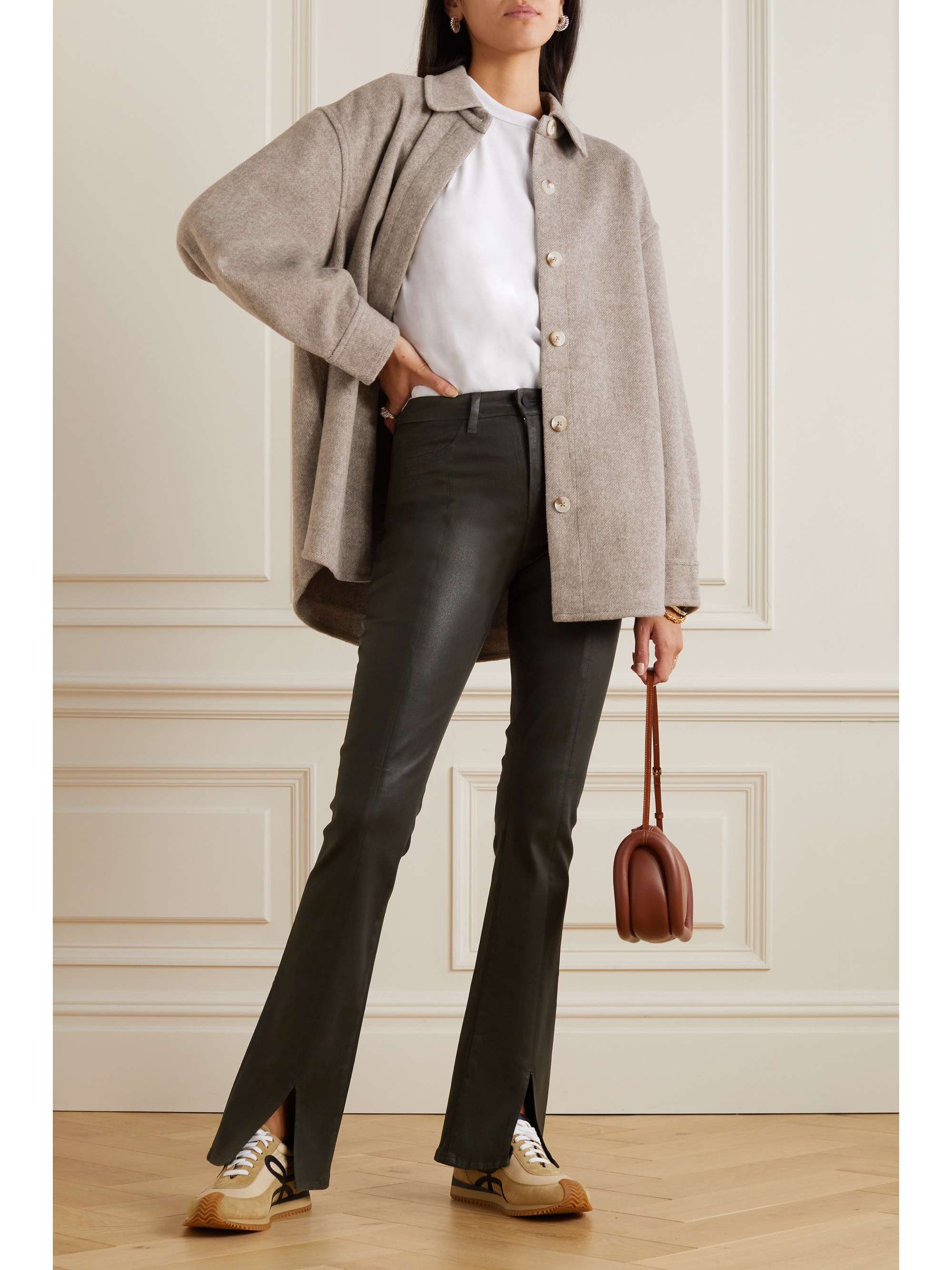 HOLZWEILER Dais wool-blend flannel jacket